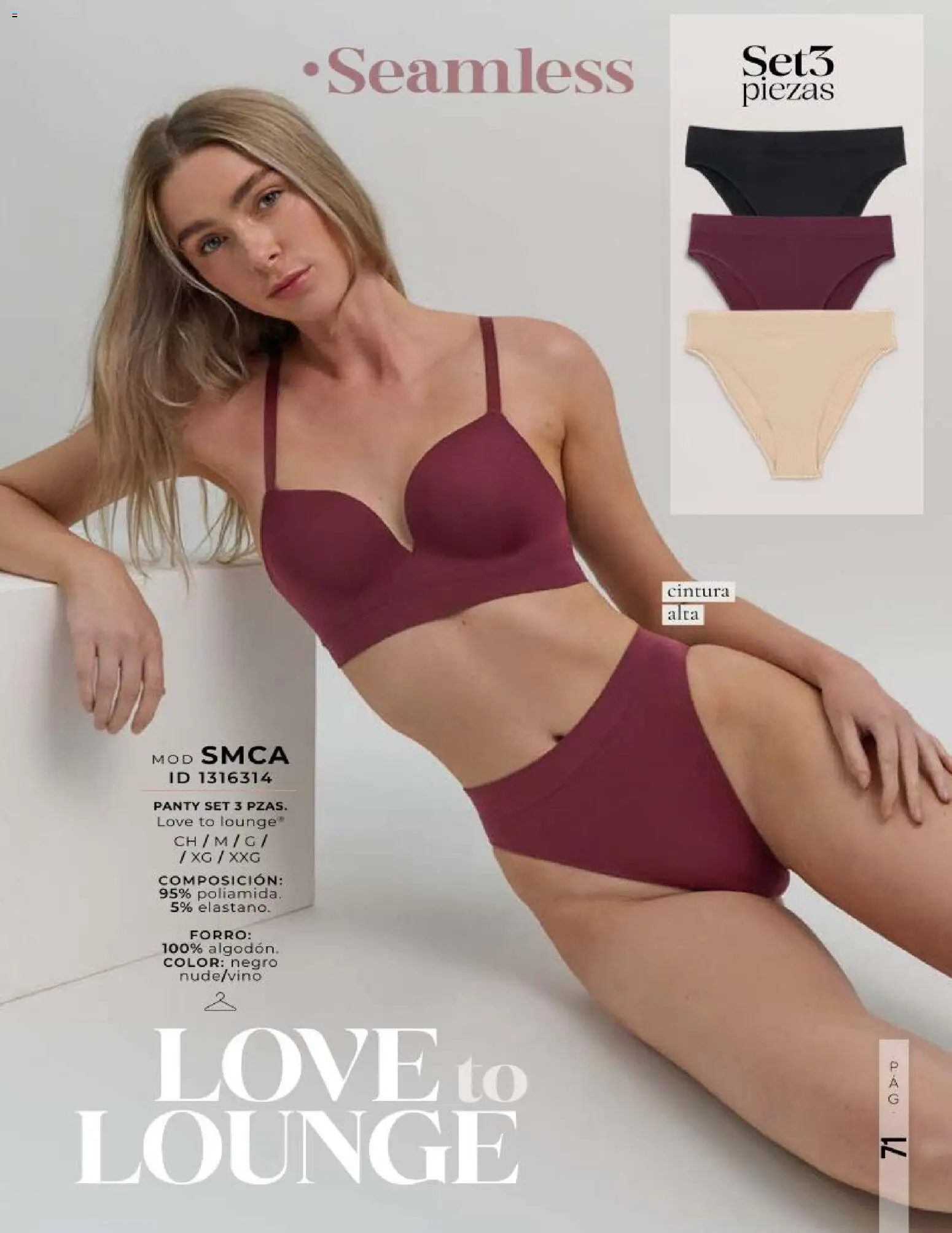 Nuevas ofertas de Price Shoes válidas en toda la República Mexicana desde el 06/08/2026. ¡Encuentra las mejores ofertas en Price Shoes catálogo Love to Lounge! | Página: 71 | Productos: Algodón