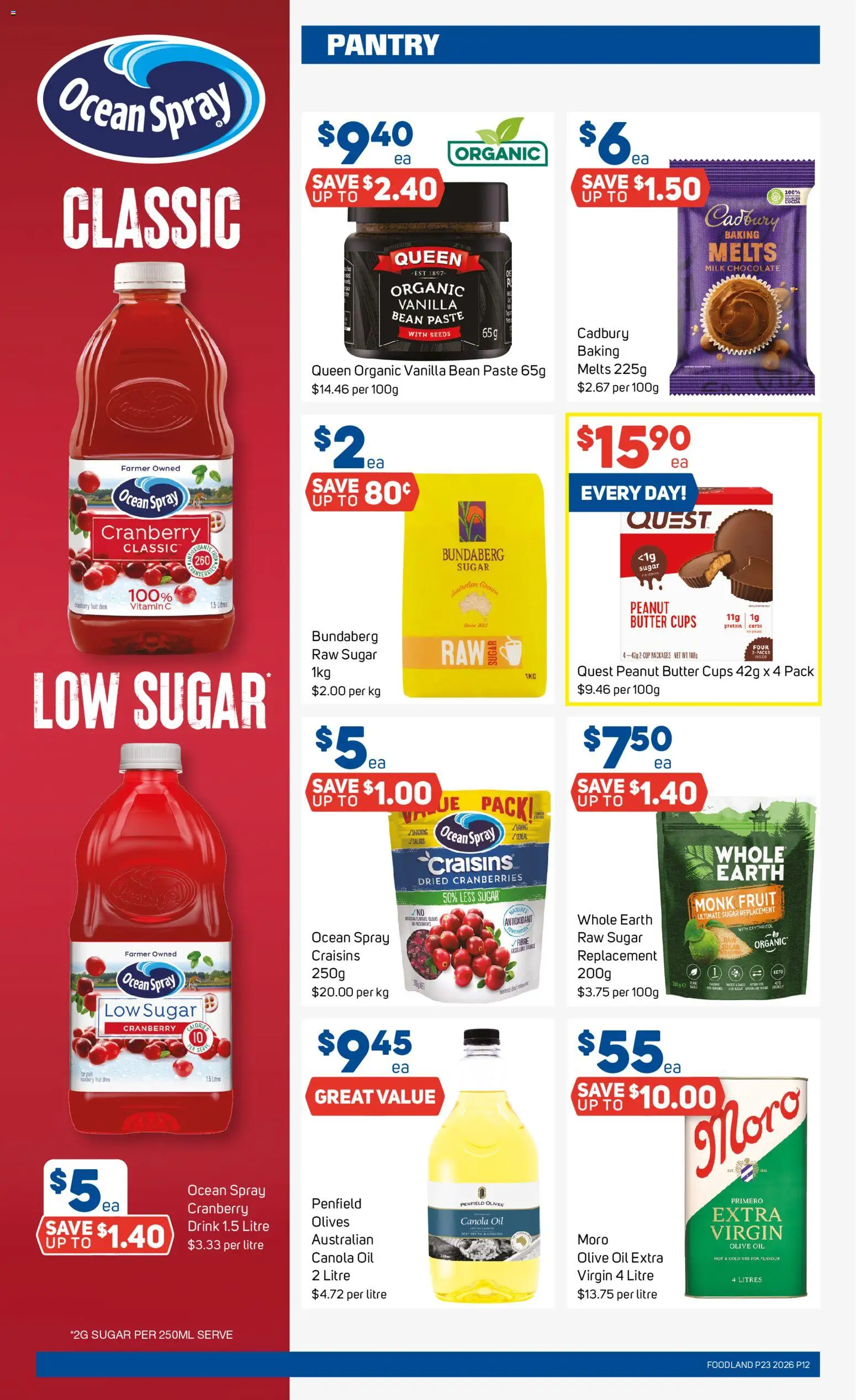 Foodland catalogue - valid from 03.06.2026 | Page: 12 | Products: Butter, Cereal, Olive oil, Vitamin