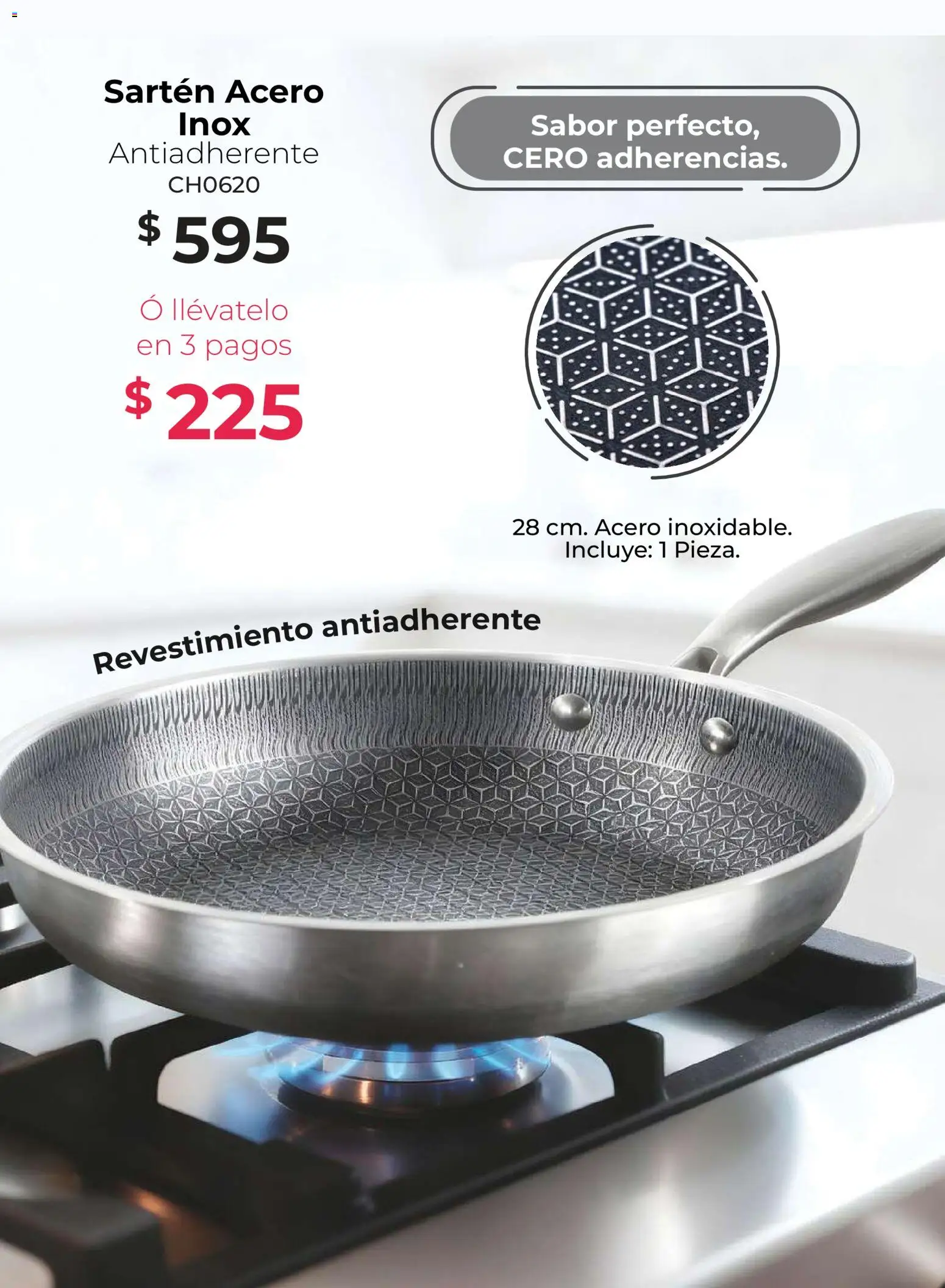 Nuevas ofertas de Colchas Concord válidas en toda la República Mexicana desde el 01.05.2026. ¡Encuentra las mejores ofertas en Colchas Concord catálogo Concord home! | Página: 62 | Productos: Sartén