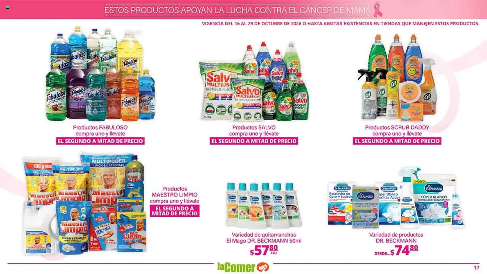 Nuevas ofertas de La Comer válidas en toda la República Mexicana desde el 16/10/2026. ¡Encuentra las mejores ofertas en La Comer folleto es la tienda rosa! | Página: 17