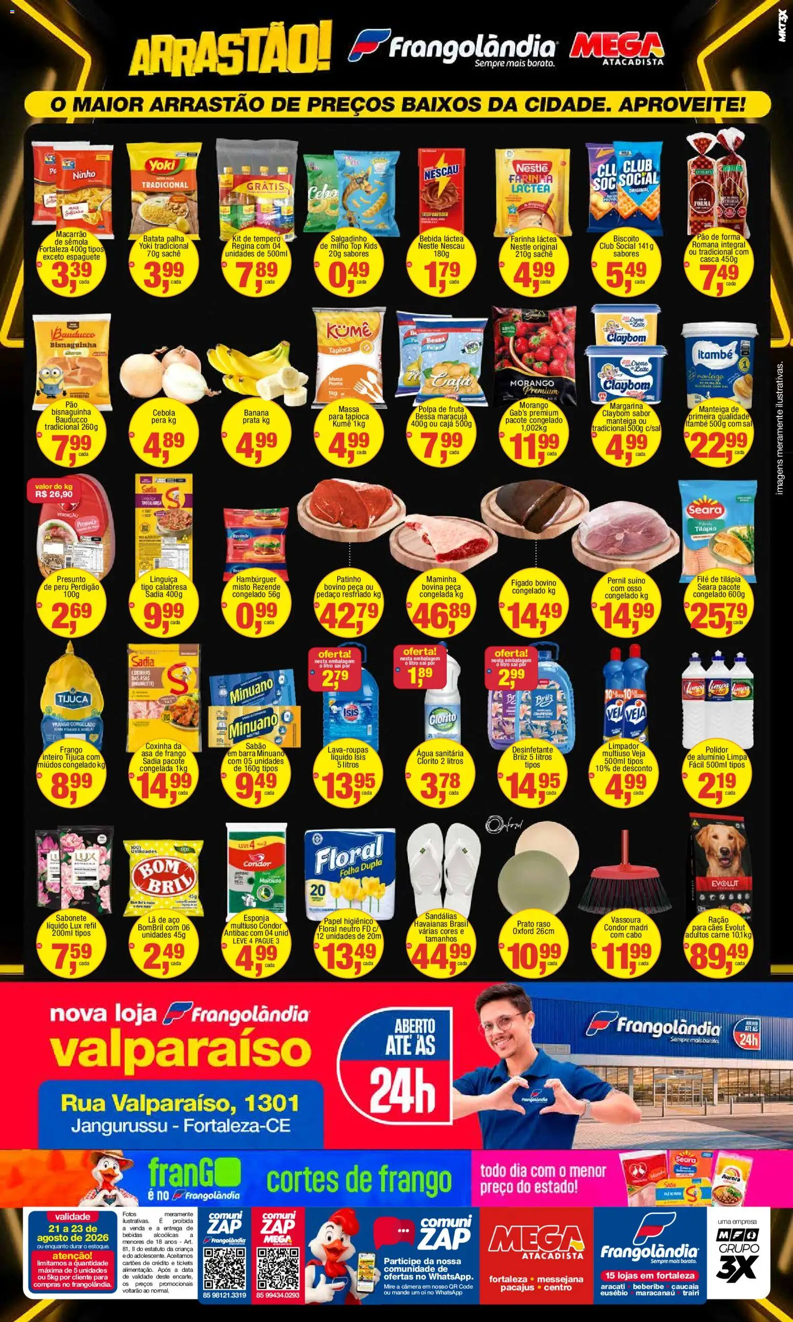 Frangolândia Folheto - válido de 21/08/2026 | Página: 2 | Produtos: Cebola, Biscoito, Batata, Milho
