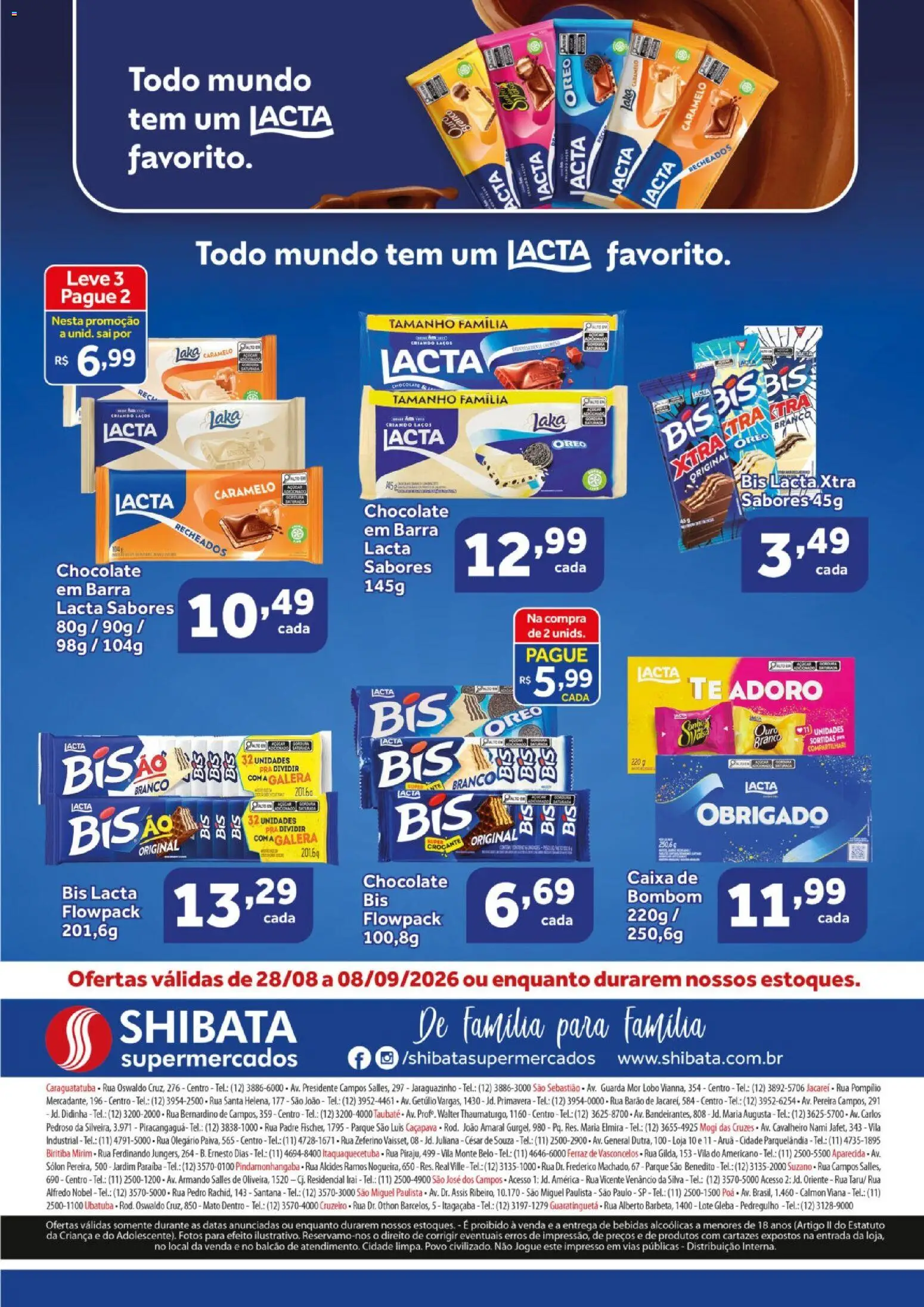 Shibata Folheto - válido de 08/09/2026 | Página: 2 | Produtos: Bebidas, Caixa, Chocolate, Poá