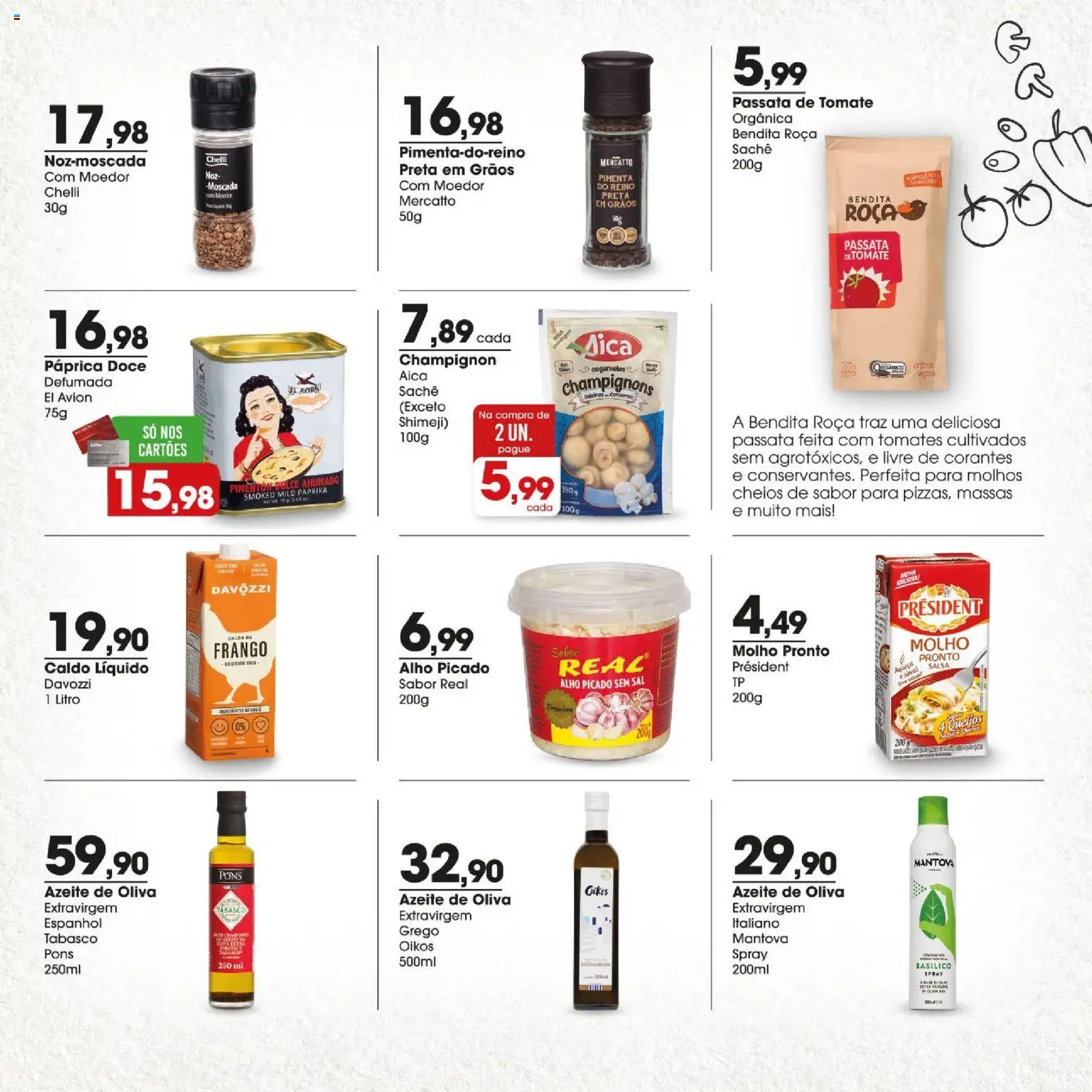 Zaffari Folheto - válido de 25/06/2026 | Página: 7 | Produtos: Moedor, Alho, Tomates, Sal