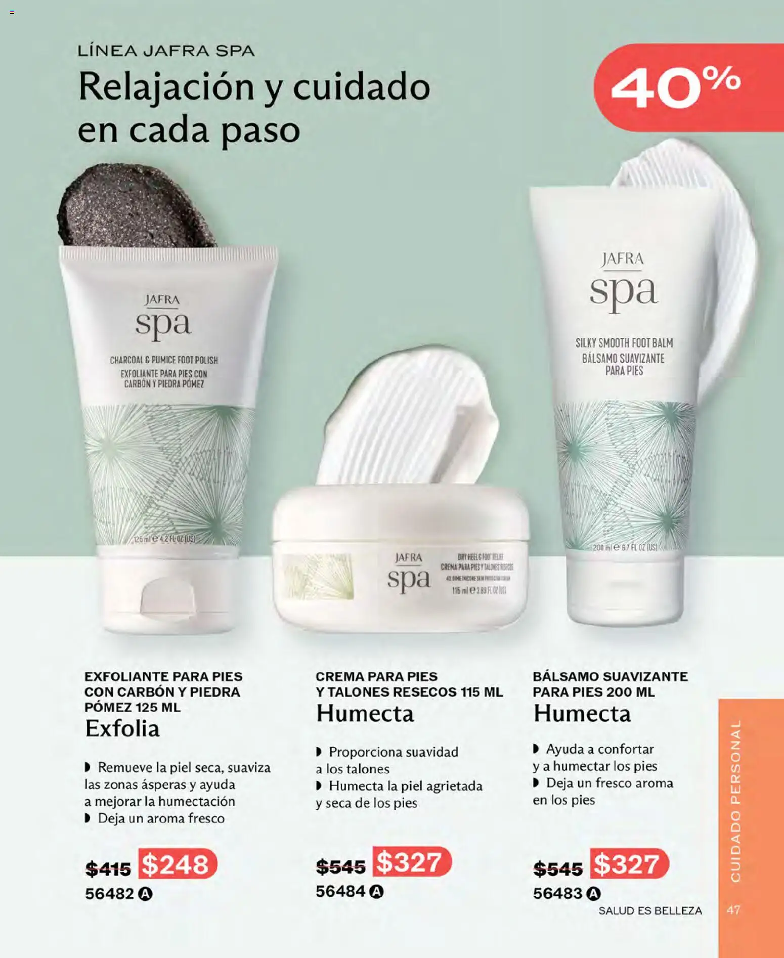 Nuevas ofertas de JAFRA válidas en toda la República Mexicana desde el 01.06.2026. ¡Encuentra las mejores ofertas en JAFRA catálogo! | Página: 47 | Productos: Crema, Bálsamo, Suavizante