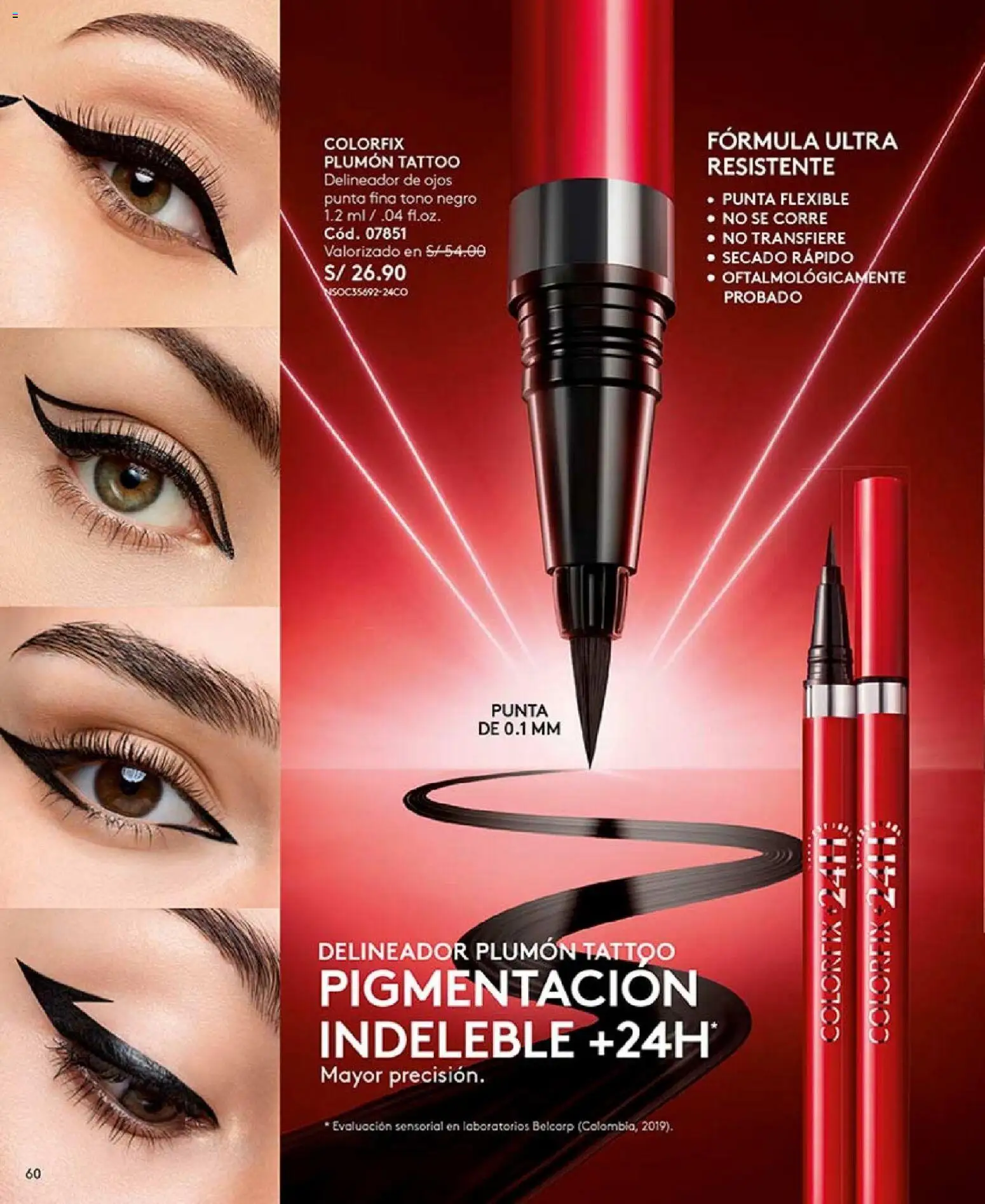 Catálogo Ésika válido desde 04/04/2026 | Página: 60 | Productos: Delineador de ojos, Delineador