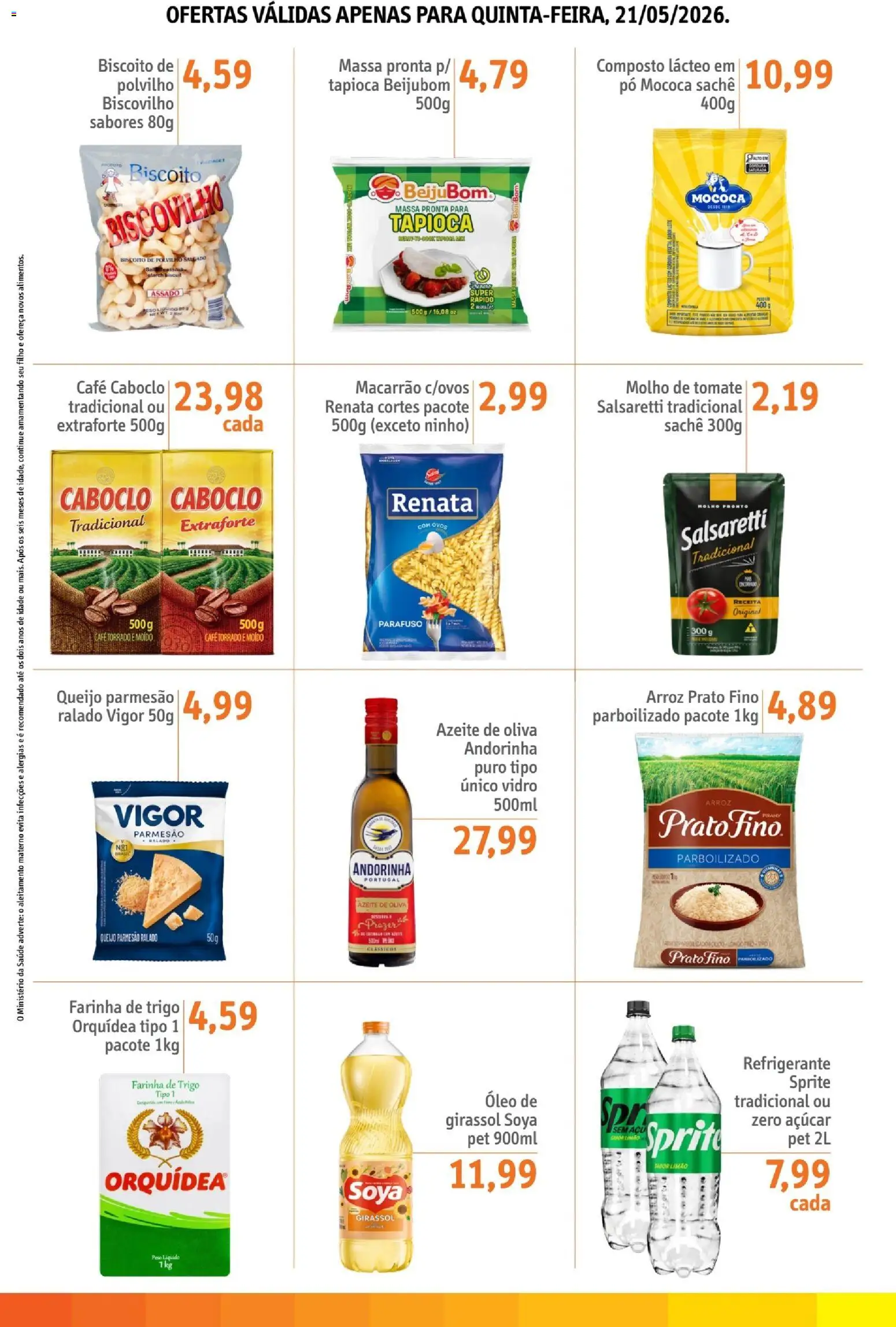 Sonda Folheto - válido de 21.05.2026 | Página: 3 | Produtos: Pó, Tapioca, Óleo, Piano