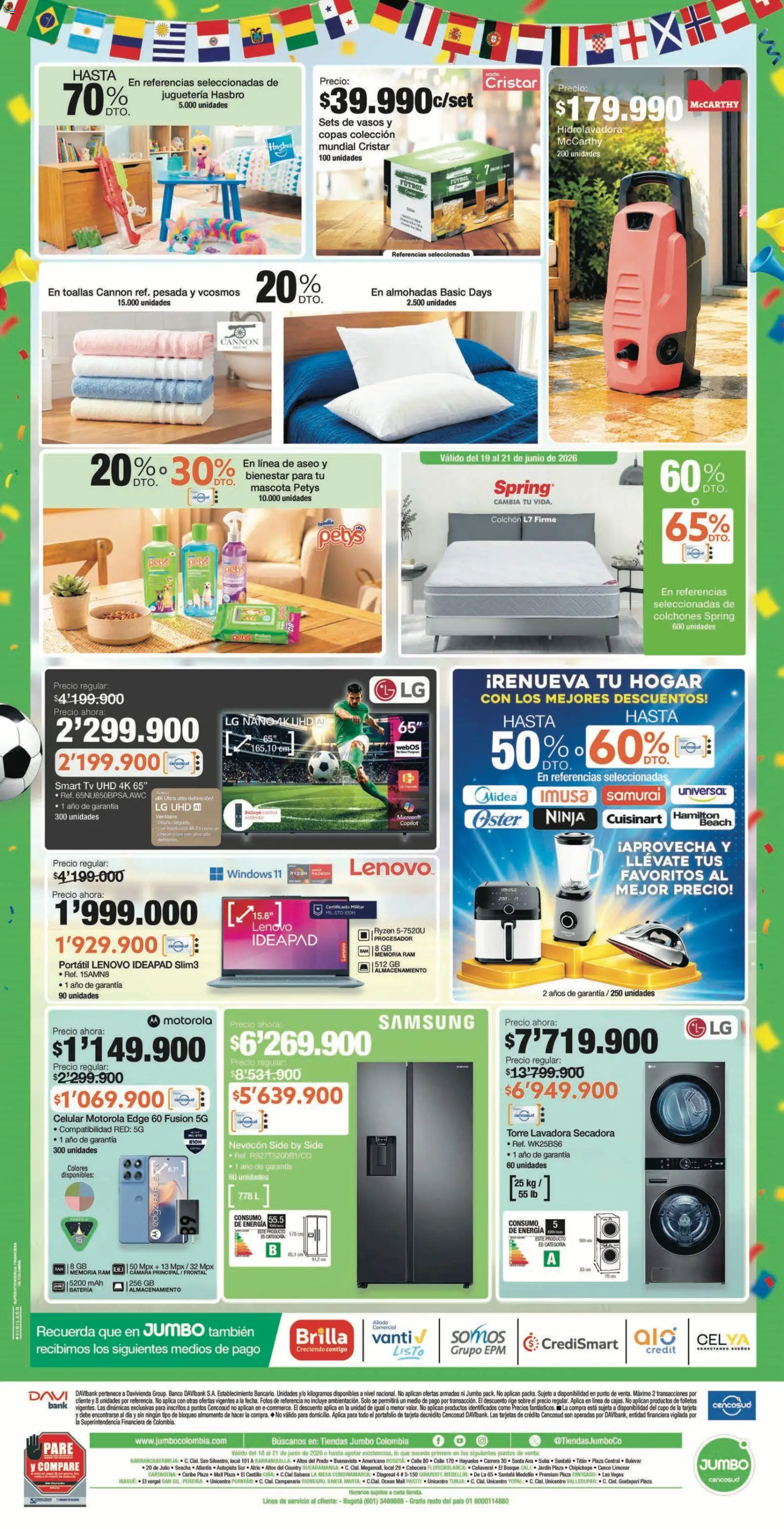 Jumbo revista - valida desde el 18.06.2026 | Página: 8 | Productos: Vasos, Sobre, Batería, Toallas