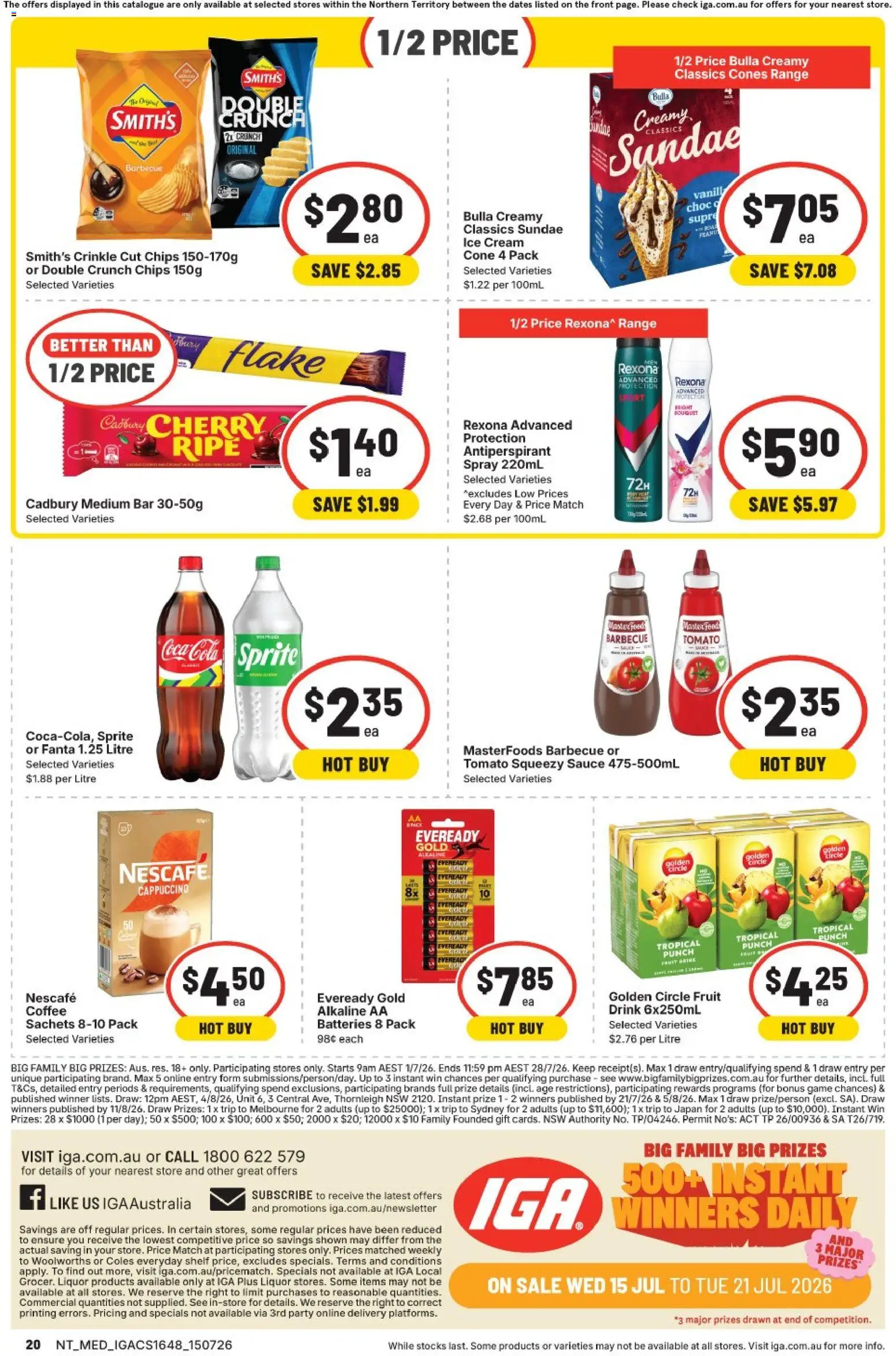 IGA catalogue - valid from 15/07/2026 | Page: 16 | Products: Honey, Chicken, Toothpaste, Tablets