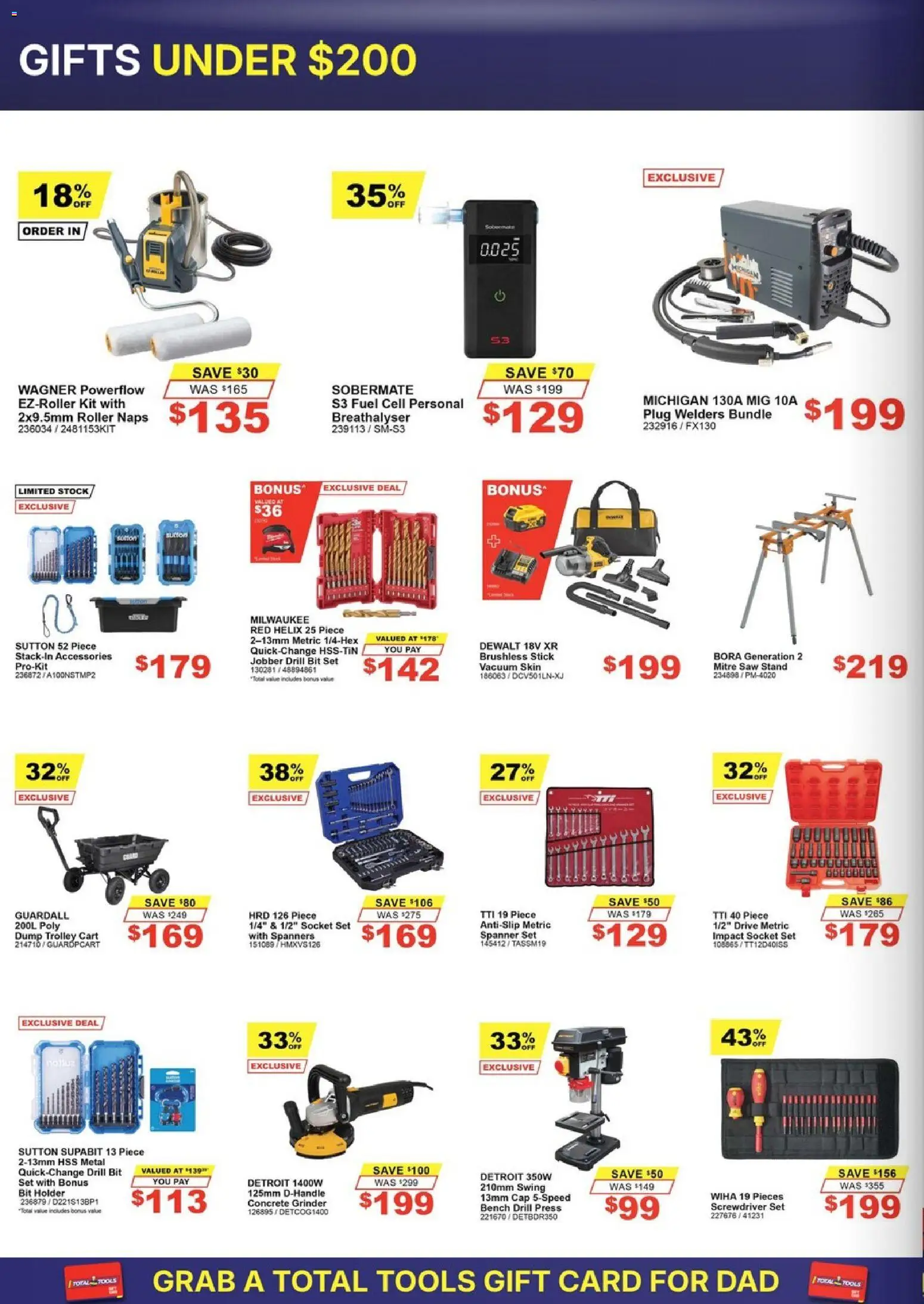 Total Tools catalogue - valid from 25/08/2026 | Page: 4 | Products: Socket, Cart, Cap, Grinder
