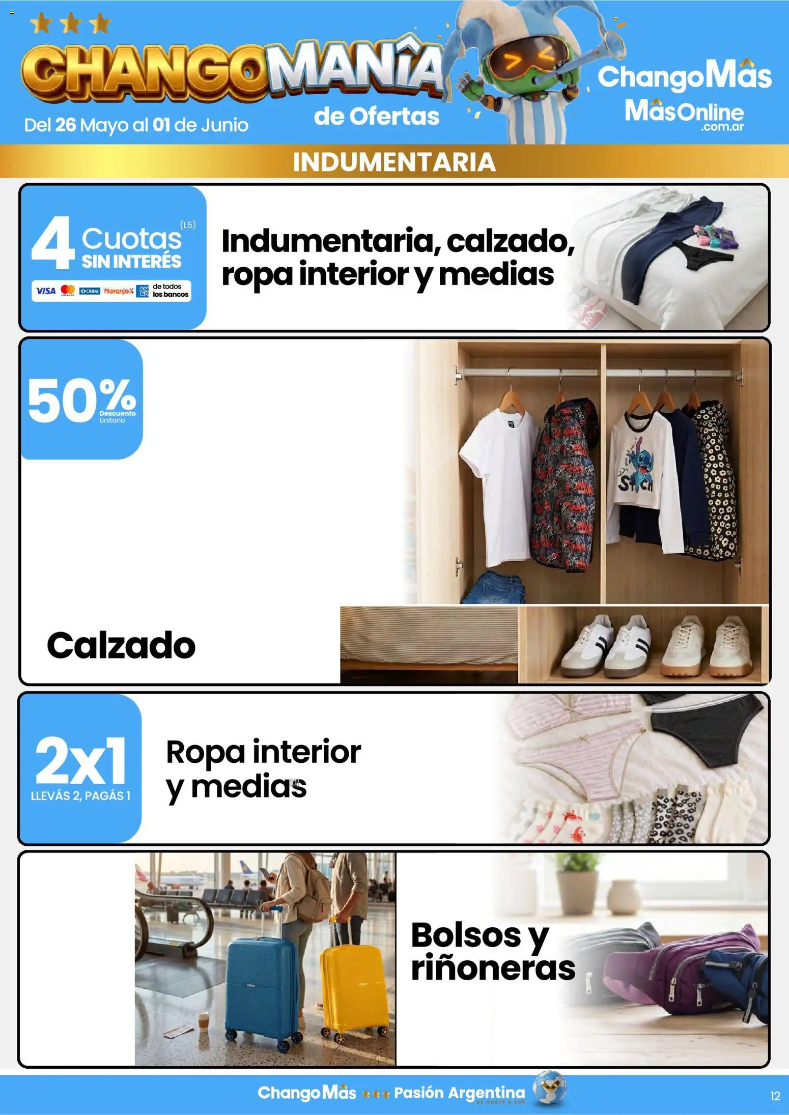 Changomas ofertas │ válido desde el 26.05.2026 | Página: 12 | Productos: Ropa, Ropa interior, Medias
