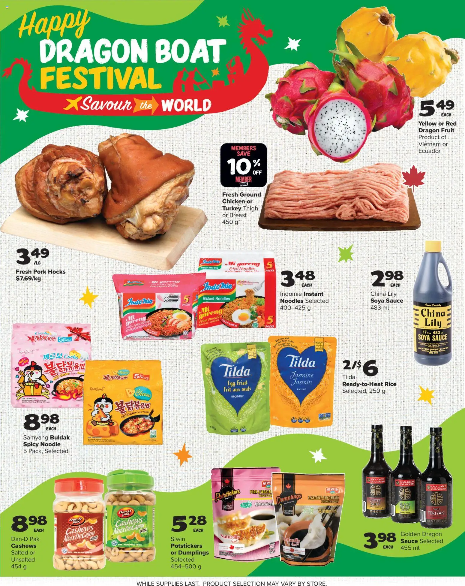 Thrifty Foods flyer valid from 21.05.2026 | Page: 13 | Products: Rice, Turkey, Cheese, Chicken