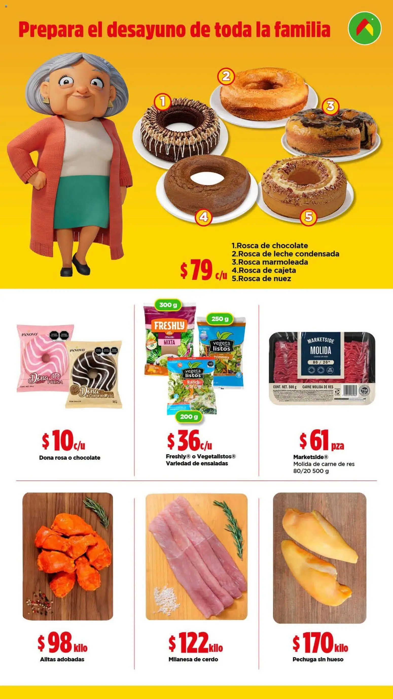 Nuevas ofertas de Bodega Aurrerá válidas en toda la República Mexicana desde el 20/08/2026. ¡Encuentra las mejores ofertas en Bodega Aurrerá folleto! | Página: 4 | Productos: Pan dulce, Nuez, Dulce, Carne molida de res