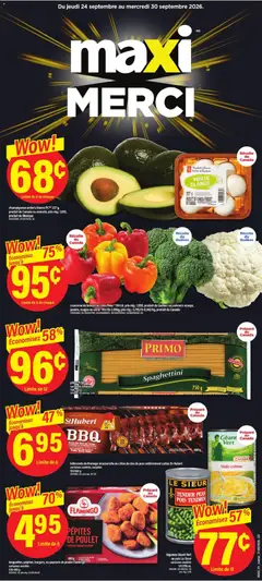 Preview of Maxi weekly flyer / circulaire from shop Maxi valid from Sep 24, 2026