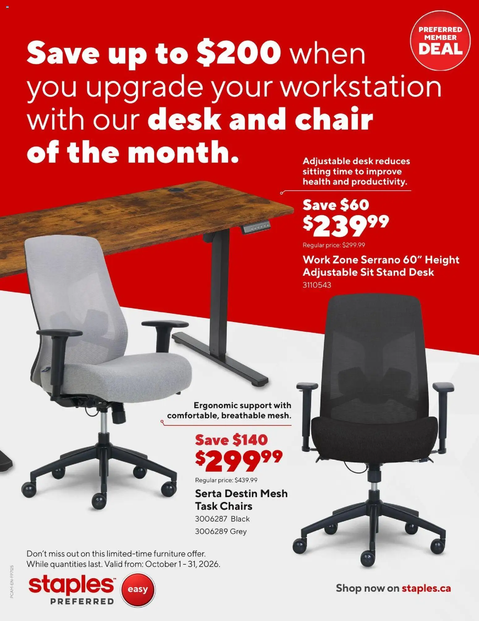 Staples flyer valid from Oct 1, 2026 | Page: 1