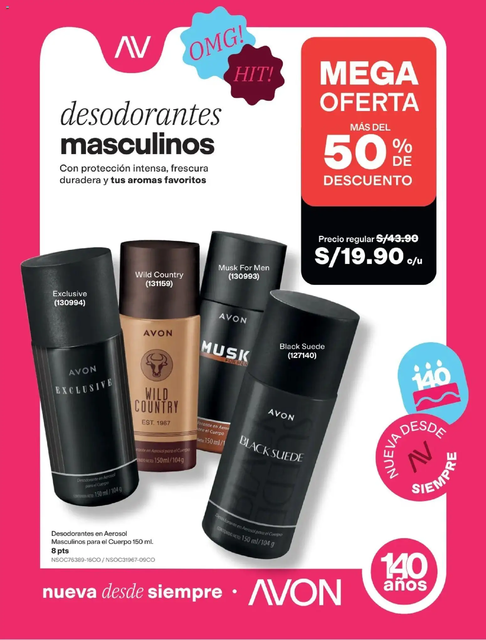Catálogo Avon válido desde 11/08/2026 | Página: 240 | Productos: Desodorante
