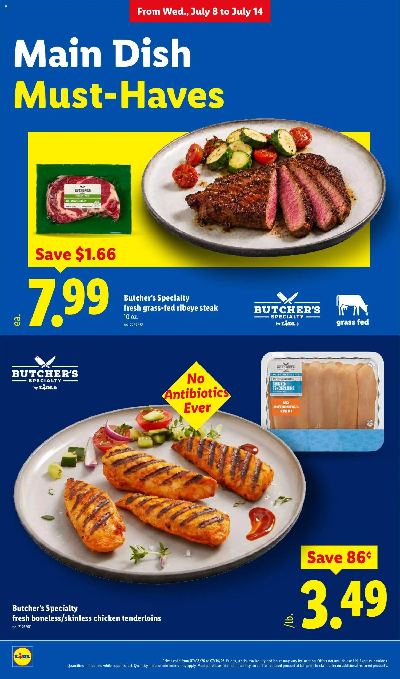 Lidl Weekly Ad - valid from 07/08/2026 | Page: 10 | Products: Chicken, Steak