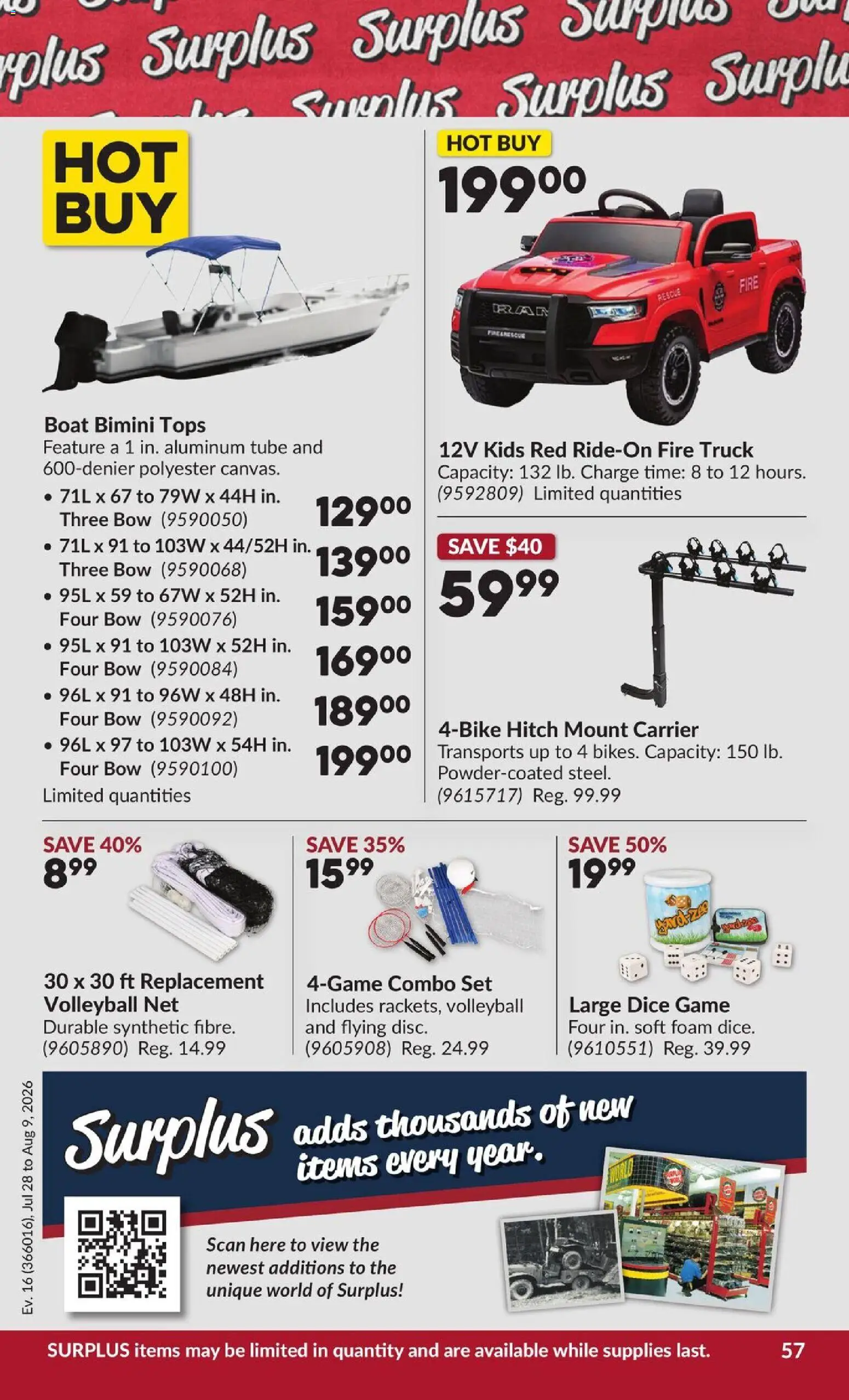 Princess Auto flyer valid from Jul 28, 2026 | Page: 62 | Products: Game, Foam