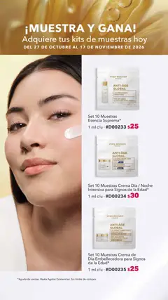 Vista previa de Yves Rocher catálogo Muestra y gana, nuevo folleto de la tienda, válido en México a partir del 27/10/2026