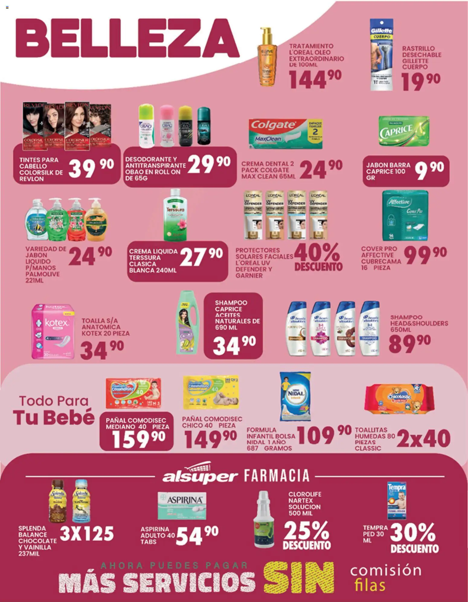 Nuevas ofertas de Alsuper válidas en toda la República Mexicana desde el 31/03/2026. ¡Encuentra las mejores ofertas en Alsuper folleto Zacatecas! | Página: 4 | Productos: Jabón líquido, Bolsa, Rastrillo, Toalla