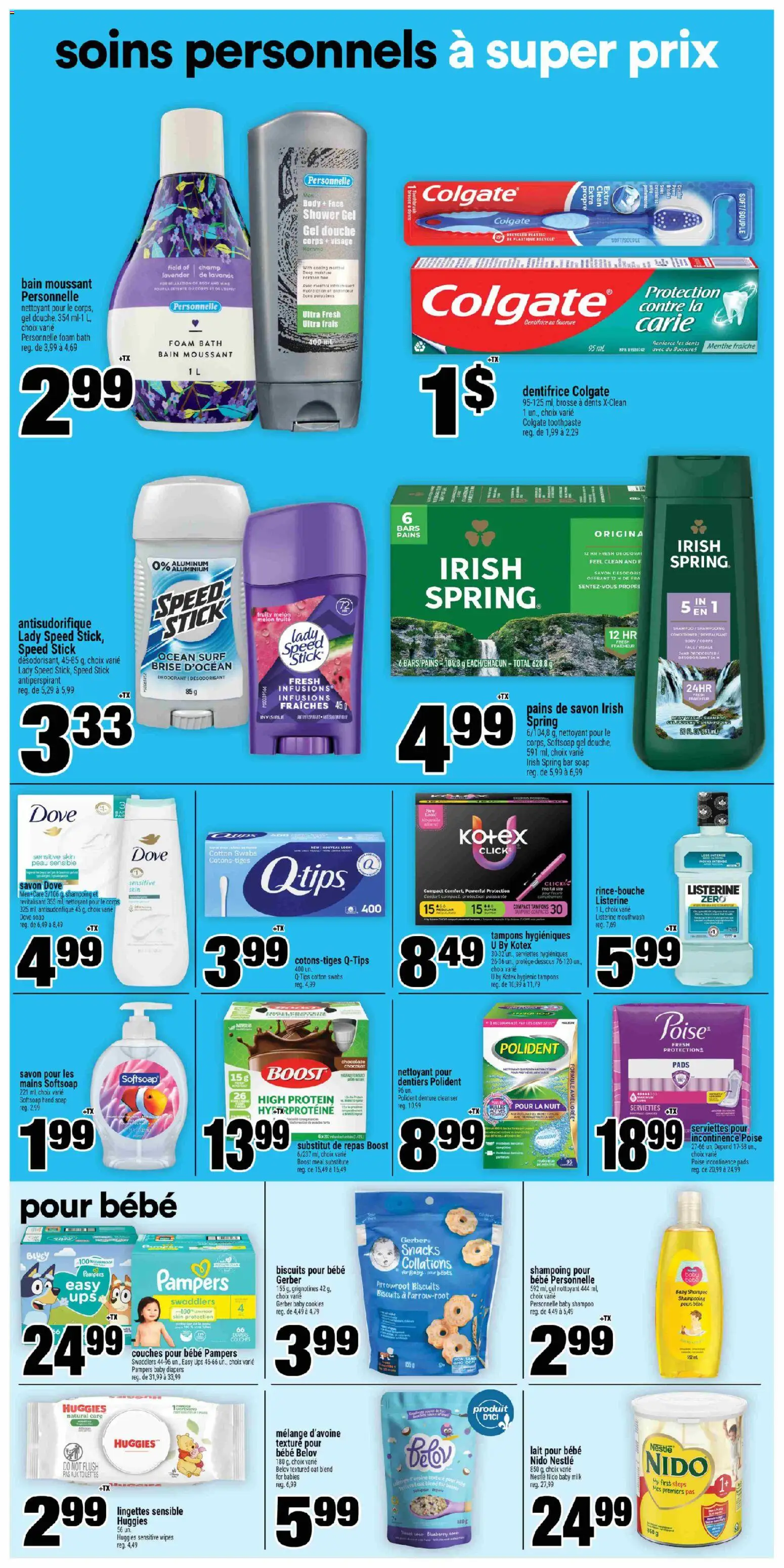 Super C flyer valid from Jul 23, 2026 | Page: 12 | Products: Shampoo, Soap, Shower, Milk