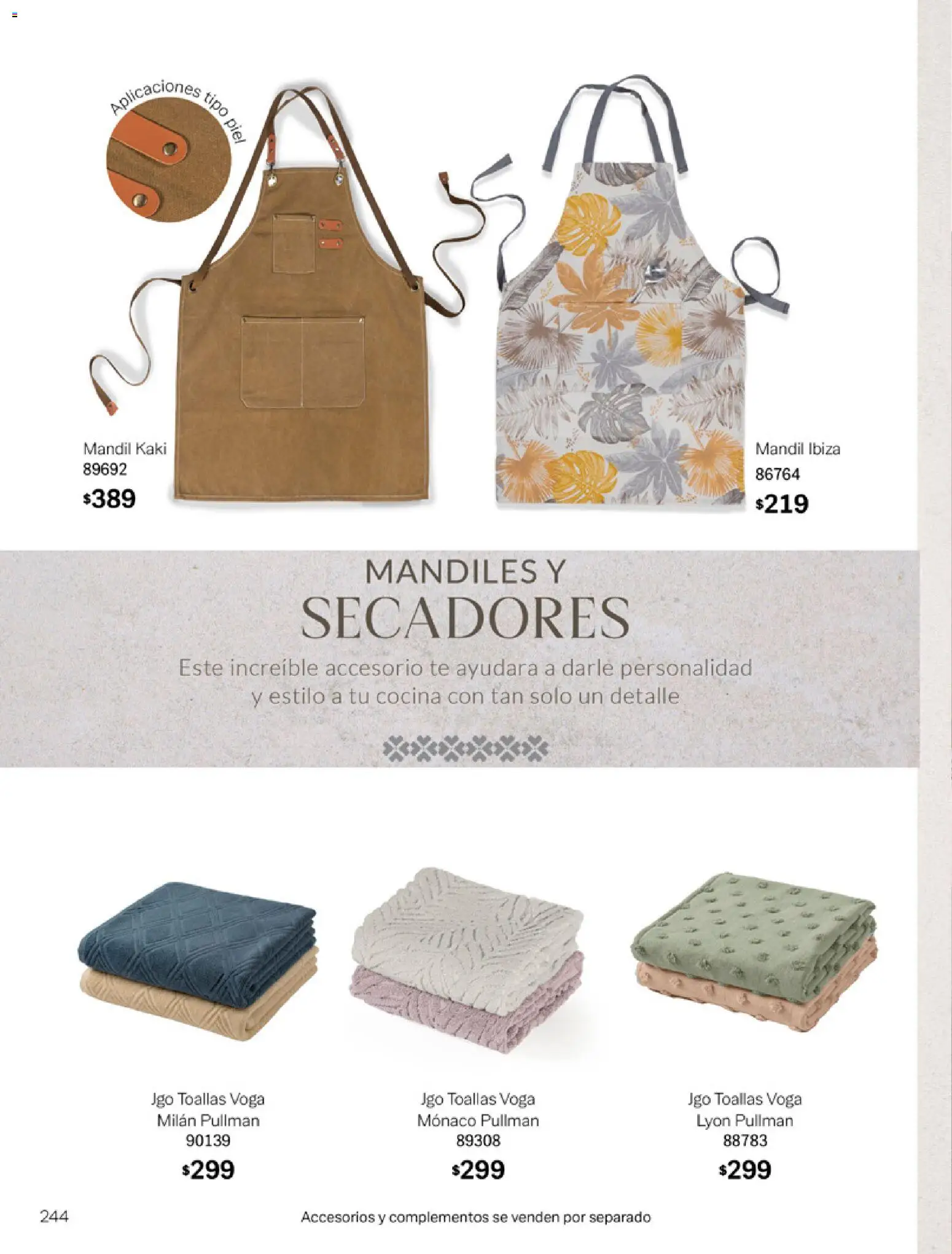 Nuevas ofertas de Vianney válidas en toda la República Mexicana desde el 06.03.2026. ¡Encuentra las mejores ofertas en Vianney catálogo Tu hogar, nuestra pasión! | Página: 246 | Productos: Cocina, Té, Toallas