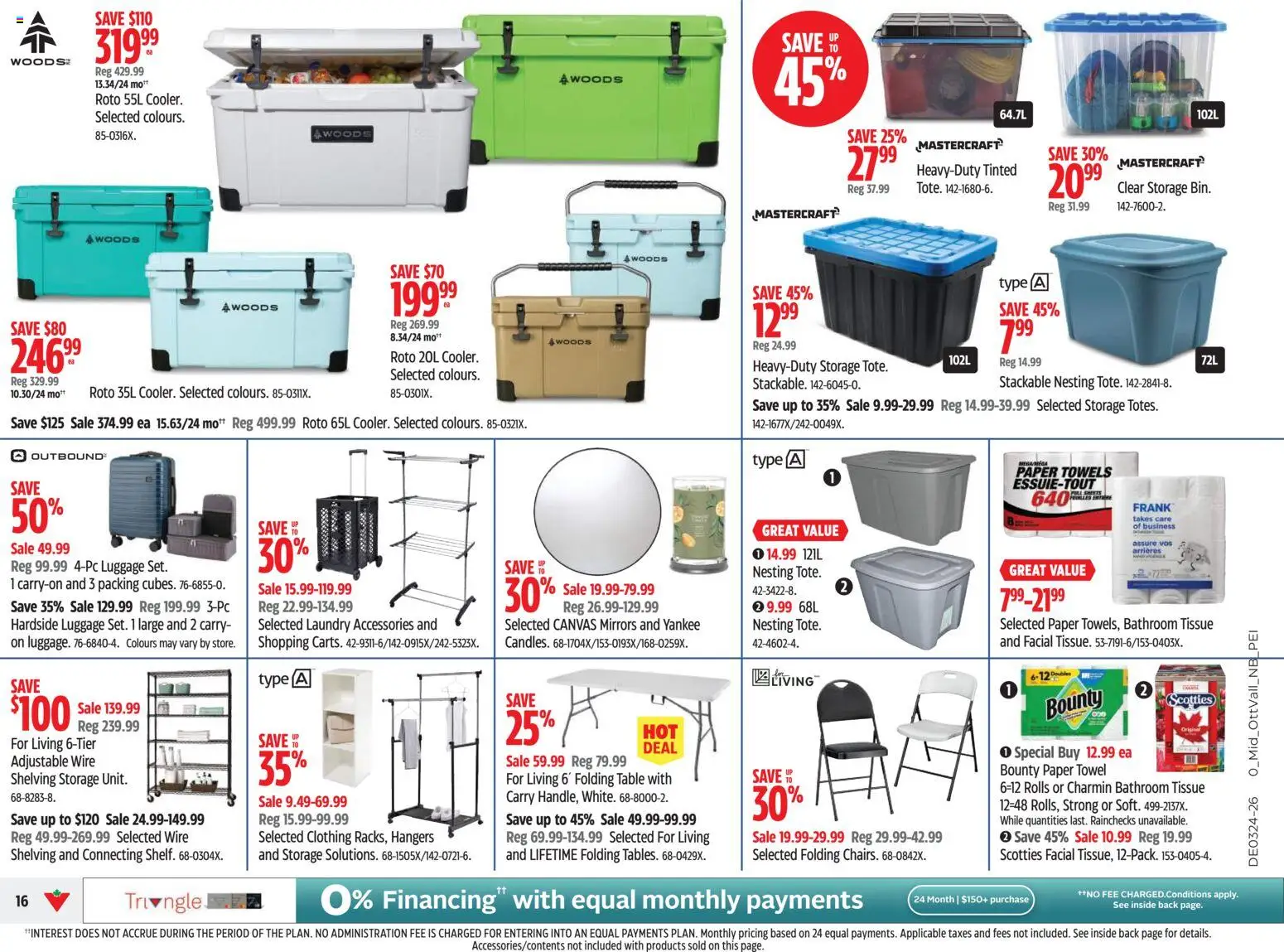 Canadian Tire flyer valid from 11.06.2026 | Page: 16 | Products: Luggage, Table