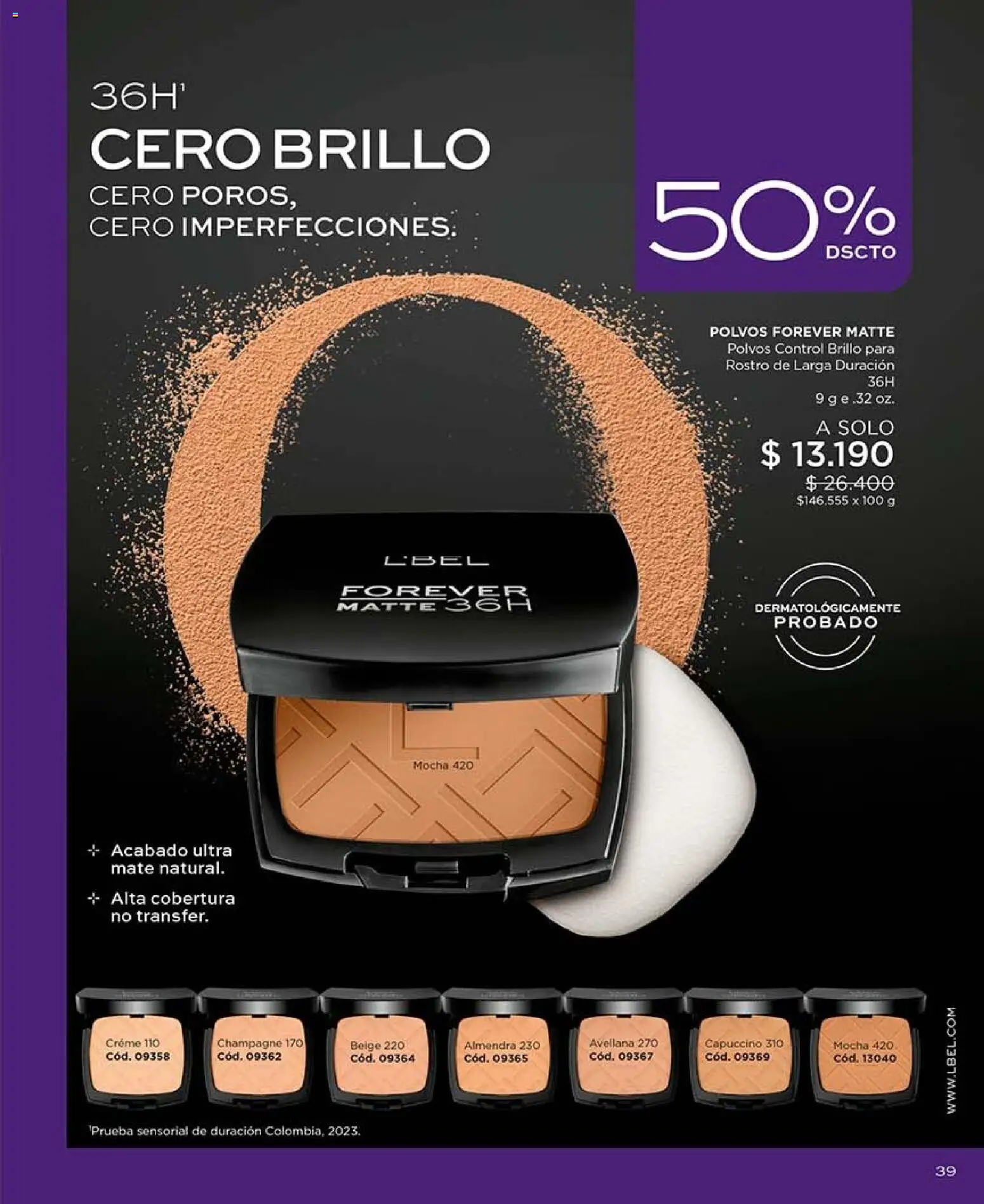 Catálogo L'Bel Campaña 16 │ válido desde el 28.09.2026 | Página: 39 | Productos: Brillo, Almendra, Mate