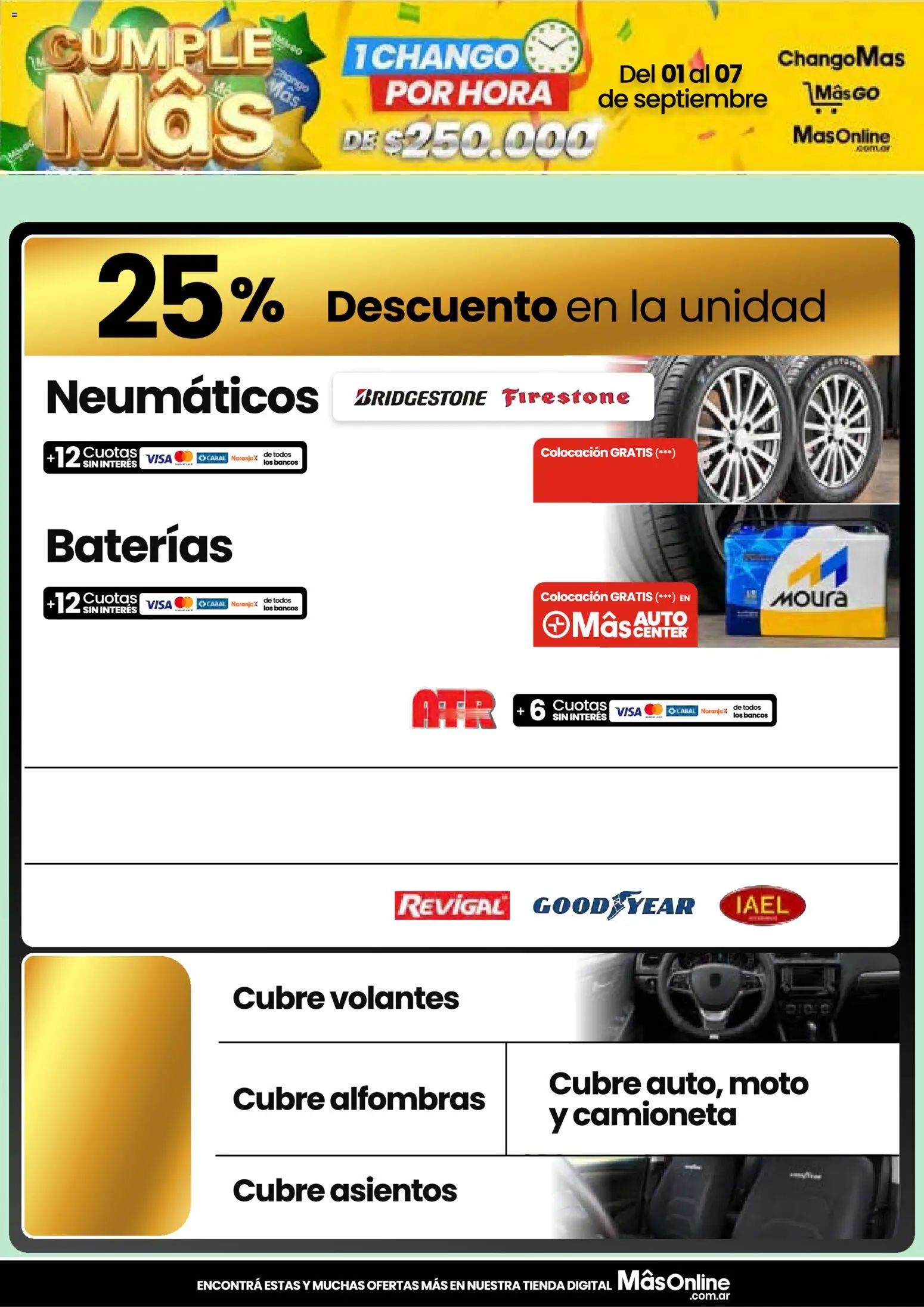 Changomas ofertas │ válido desde el 01/09/2026 | Página: 12 | Productos: Neumáticos
