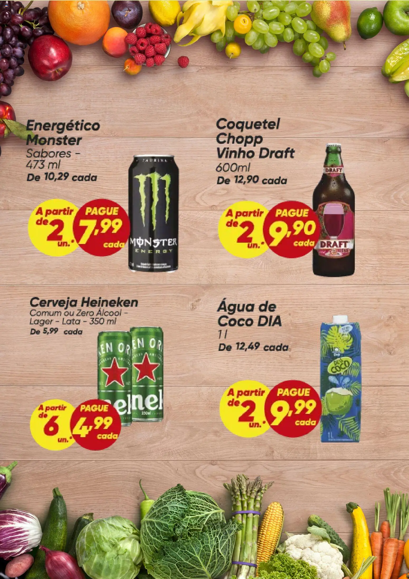 Dia Folheto - válido de 02/07/2026 | Página: 4 | Produtos: Coco, Vinho, Cerveja, Monster
