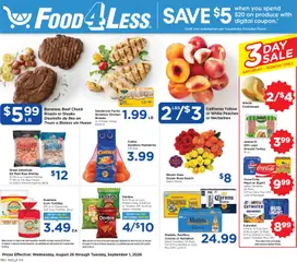 Preview of Food 4 Less weekly ads valid from 08/26/2026