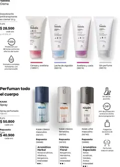 Natura catálogo ciclo 12 -  Vista previa de la revista de la tienda Natura valido desde el 22/07/2026 | Página: 134 | Productos: Perfume, Desodorante, Antitranspirante, Leche