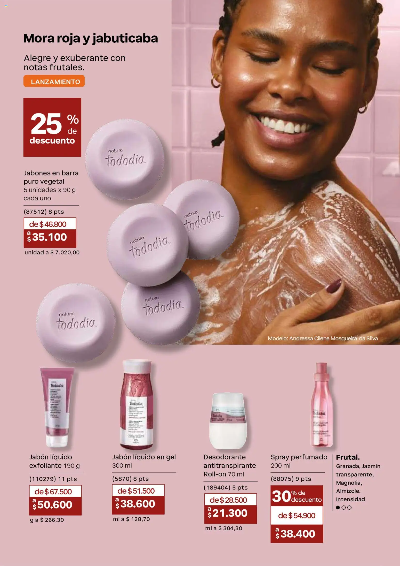 Natura revista - valida desde el 23/09/2026 | Página: 132 | Productos: Jabón líquido, Mora, Desodorante, Antitranspirante