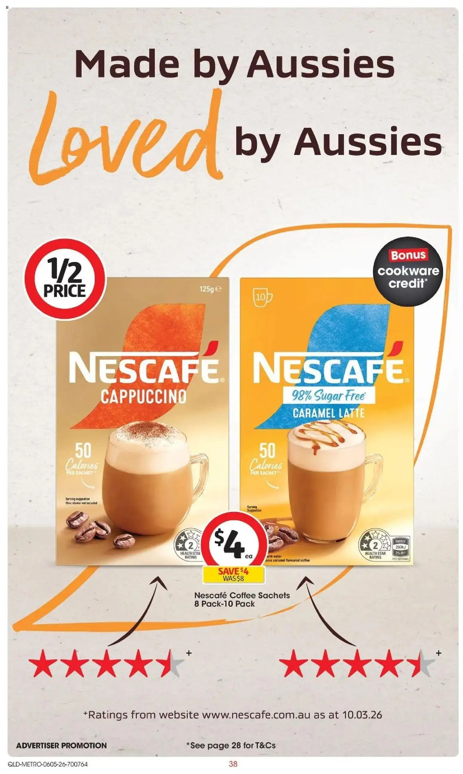 Coles catalogue - valid from 05.05.2026 | Page: 38 | Products: Coffee, Cookware, Sugar, Nescafe