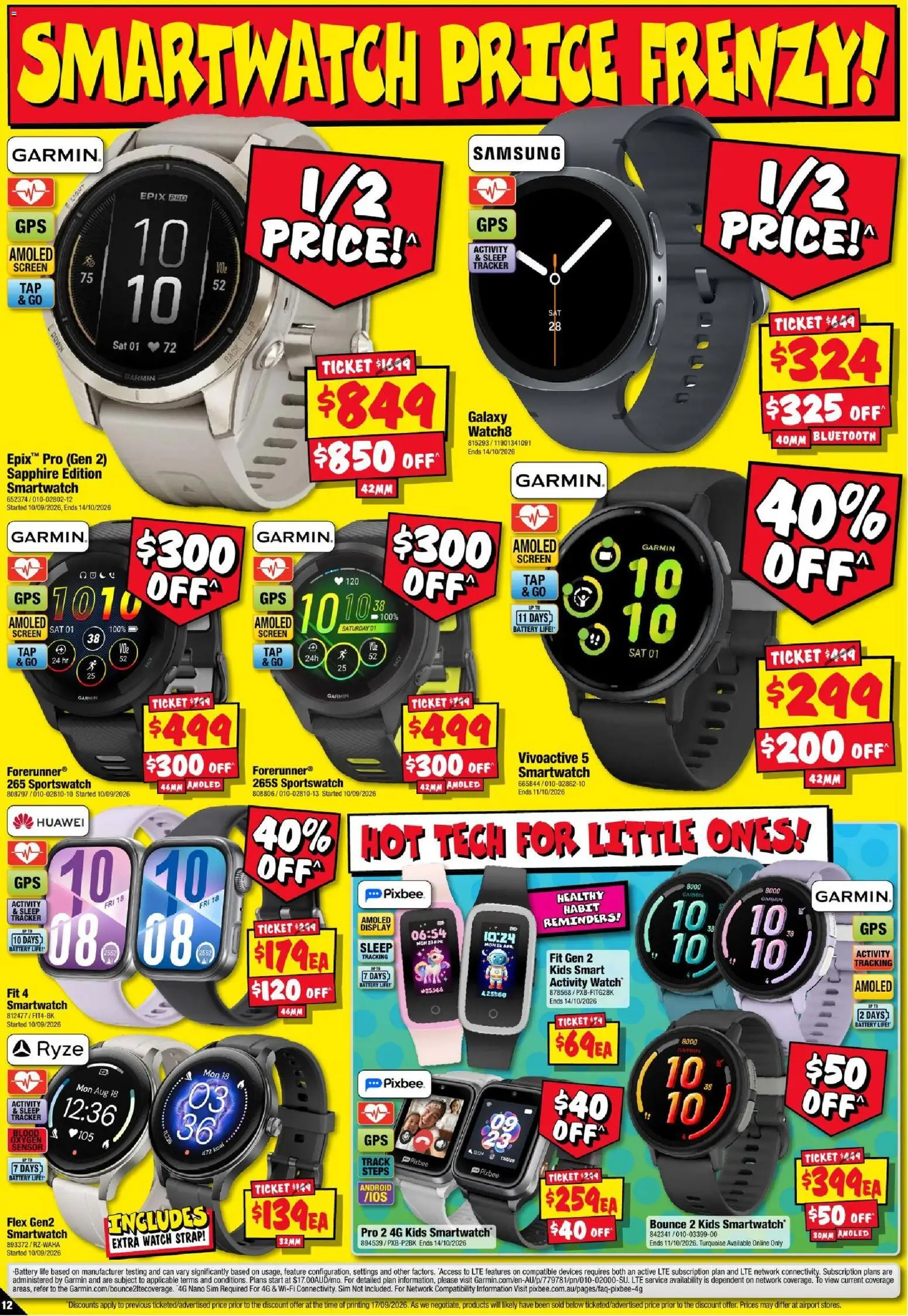 JB Hi-Fi catalogue - valid from 24/09/2026 | Page: 12 | Products: Battery, Watch, Screen, Smartwatch