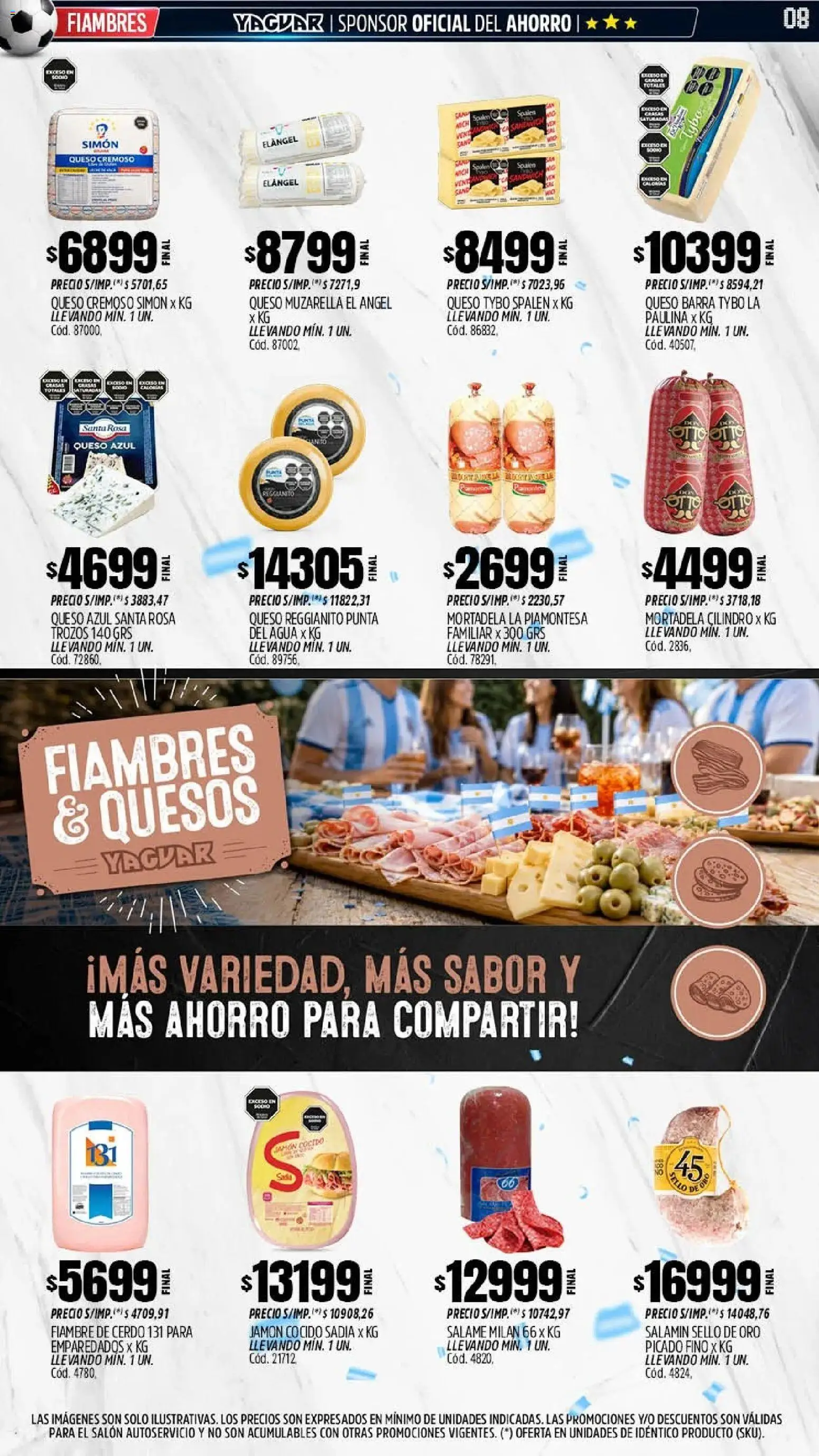 Yaguar catálogo │ válido desde el 15.06.2026 | Página: 7 | Productos: Mortadela, Queso, Salame, Cerdo