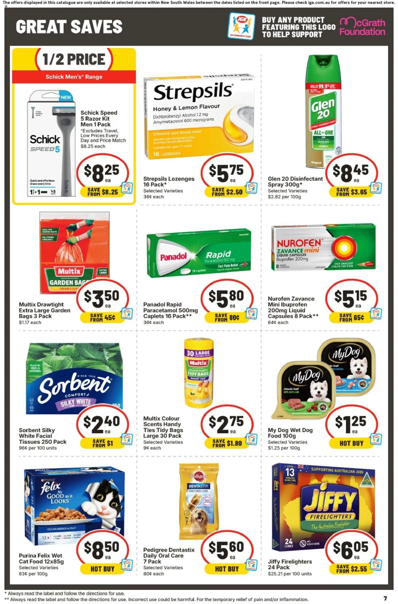 IGA catalogue - valid from 16/09/2026 | Page: 8 | Products: Alcohol, Razor, Foundation, Tissues