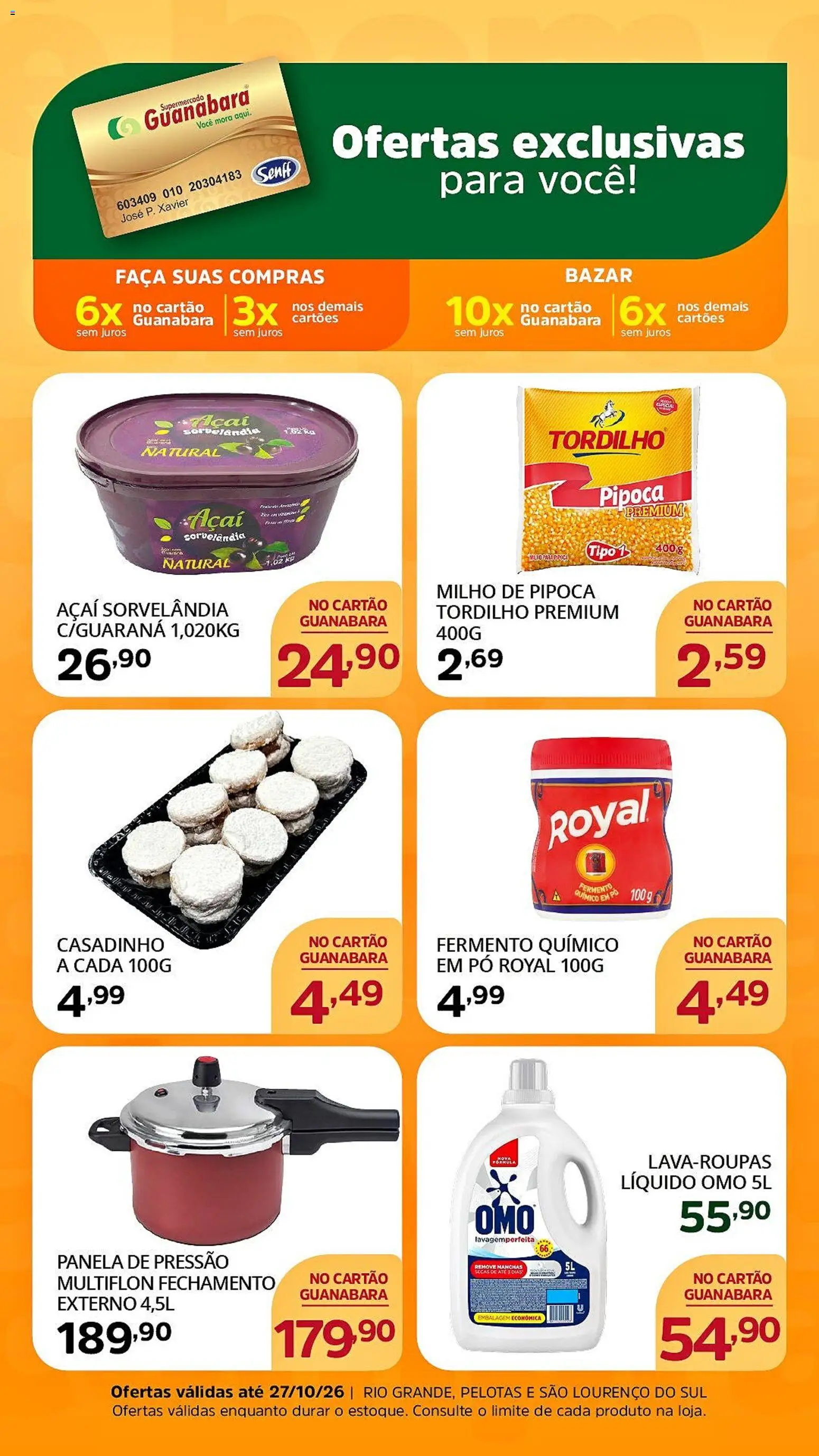 Supermercado Guanabara Folheto - válido de 16/10/2026 | Página: 1