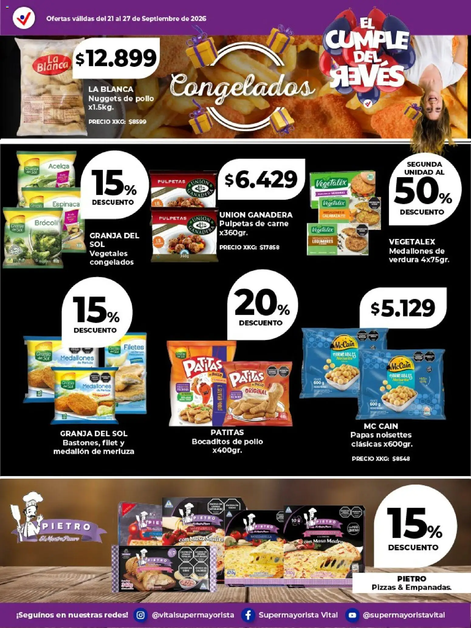 Vital - Especial de frescos │ válido desde el 21/09/2026 | Página: 7 | Productos: Masa, Acelga, Carne, Papas