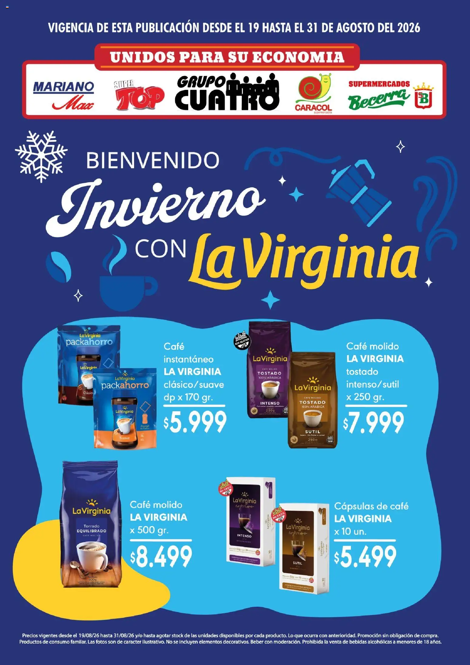 Mariano Max - Catálogo │ válido desde el 19/08/2026 | Página: 12 | Productos: Top, Bebidas, Café, Café molido