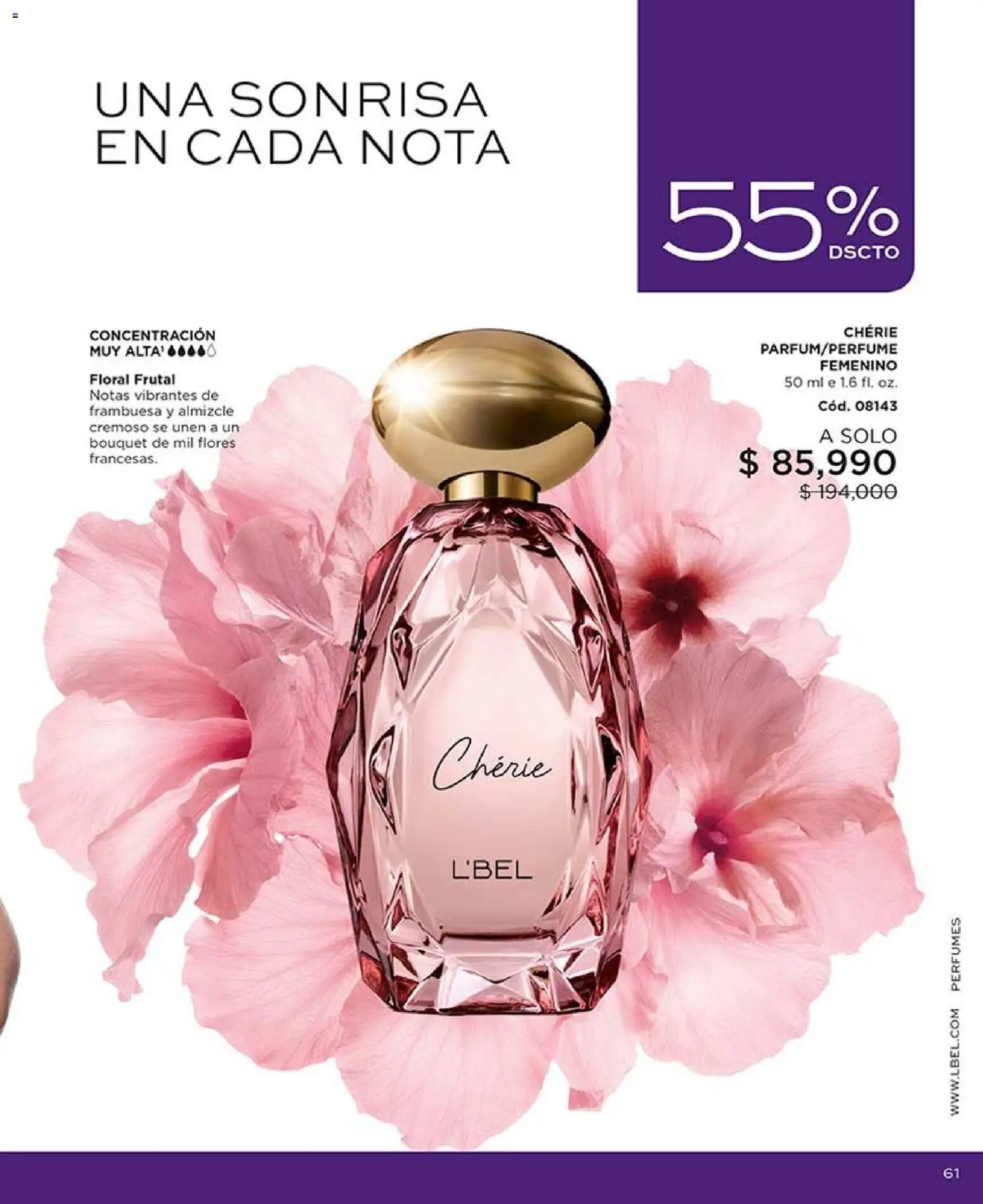 L'Bel revista - valida desde el 07/09/2026 | Página: 61 | Productos: Flores, Perfumes
