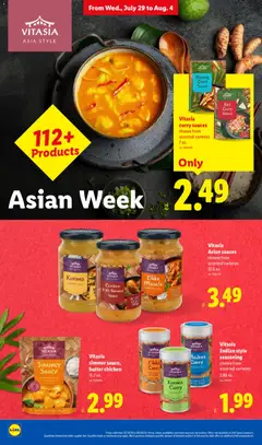 Preview of Lidl weekly ads valid from 07/29/2026 | Page: 4 | Products: Butter, Sauce, Weight