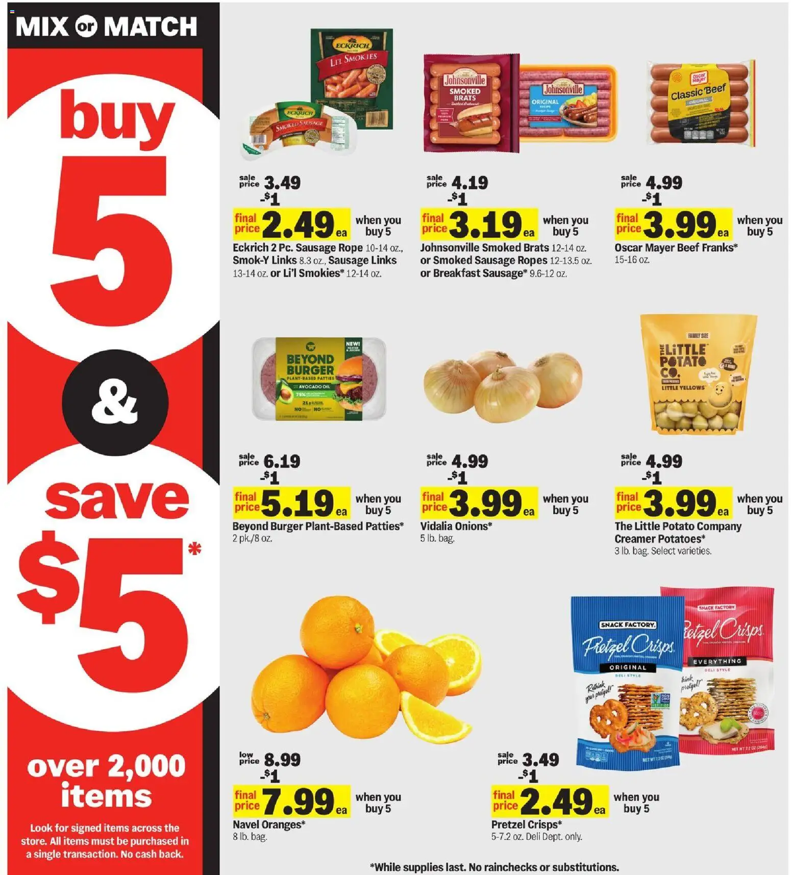 Meijer Weekly Ad - MI - valid from 13.05.2026 | Page: 6 | Products: Oil, Beef, Avocado, Sausage