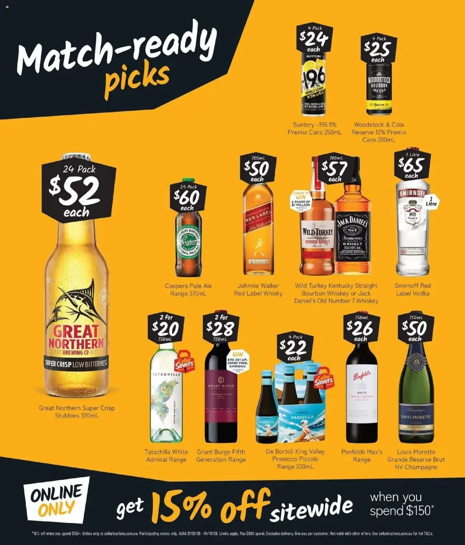 Cellarbrations catalogue - valid from 21/09/2026 | Page: 2 | Products: Prosecco, Whiskey, Turkey, Jack Daniel’s