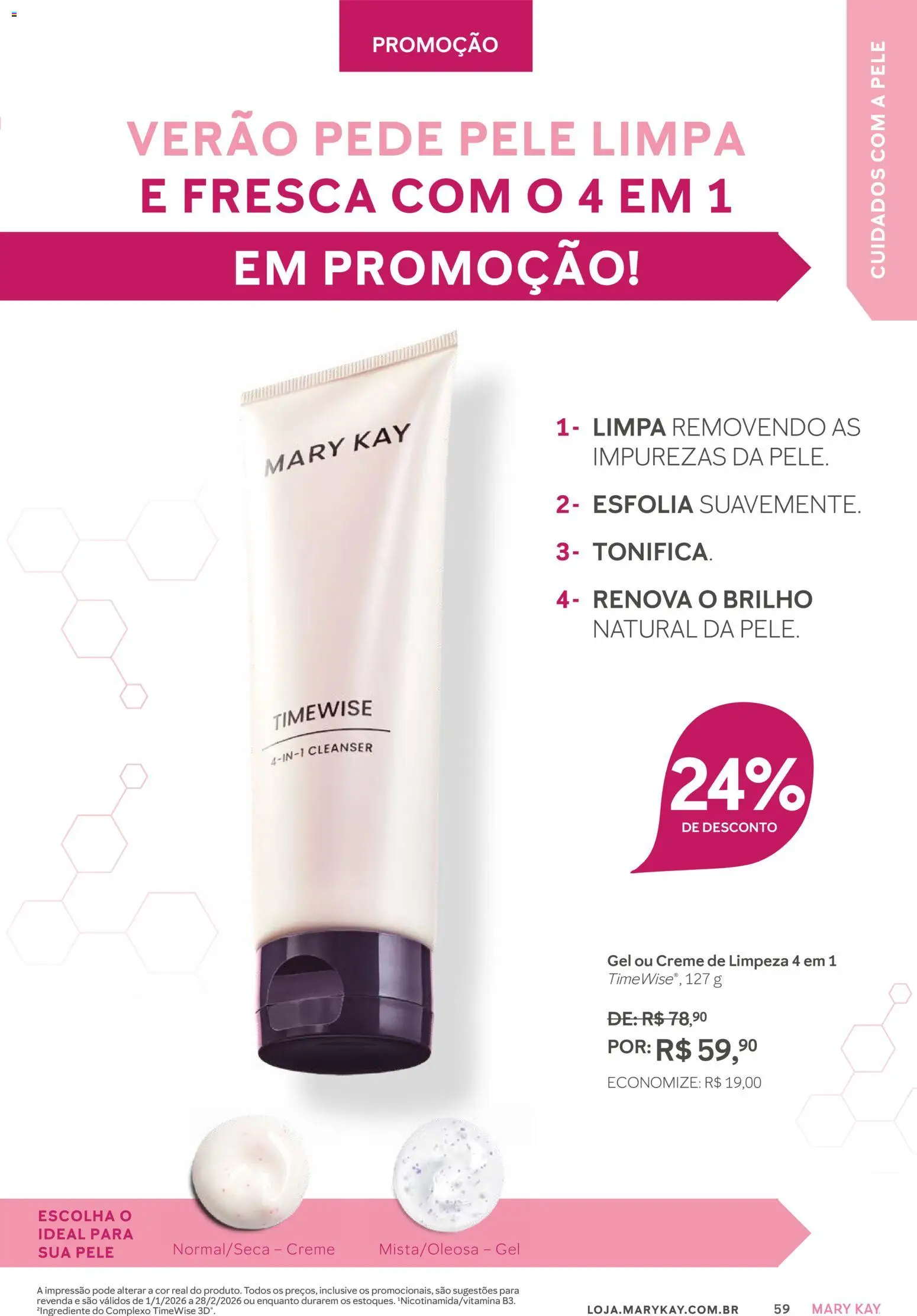 Mary Kay Folheto - válido de 01.01.2026 | Página: 59 | Produtos: Creme