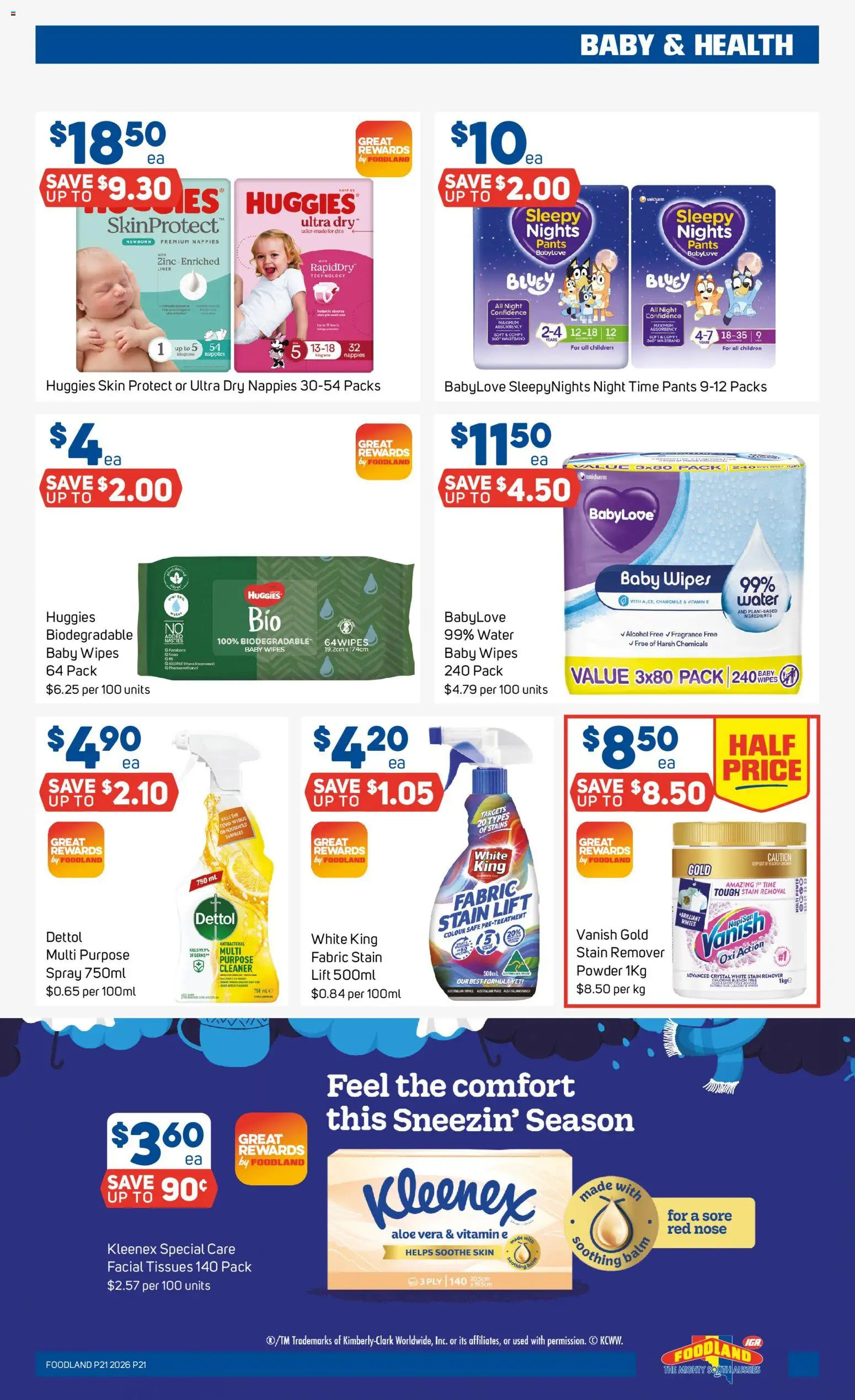 Foodland catalogue - valid from 20.05.2026 | Page: 21 | Products: Fragrance, Powder, Stain remover, Safe