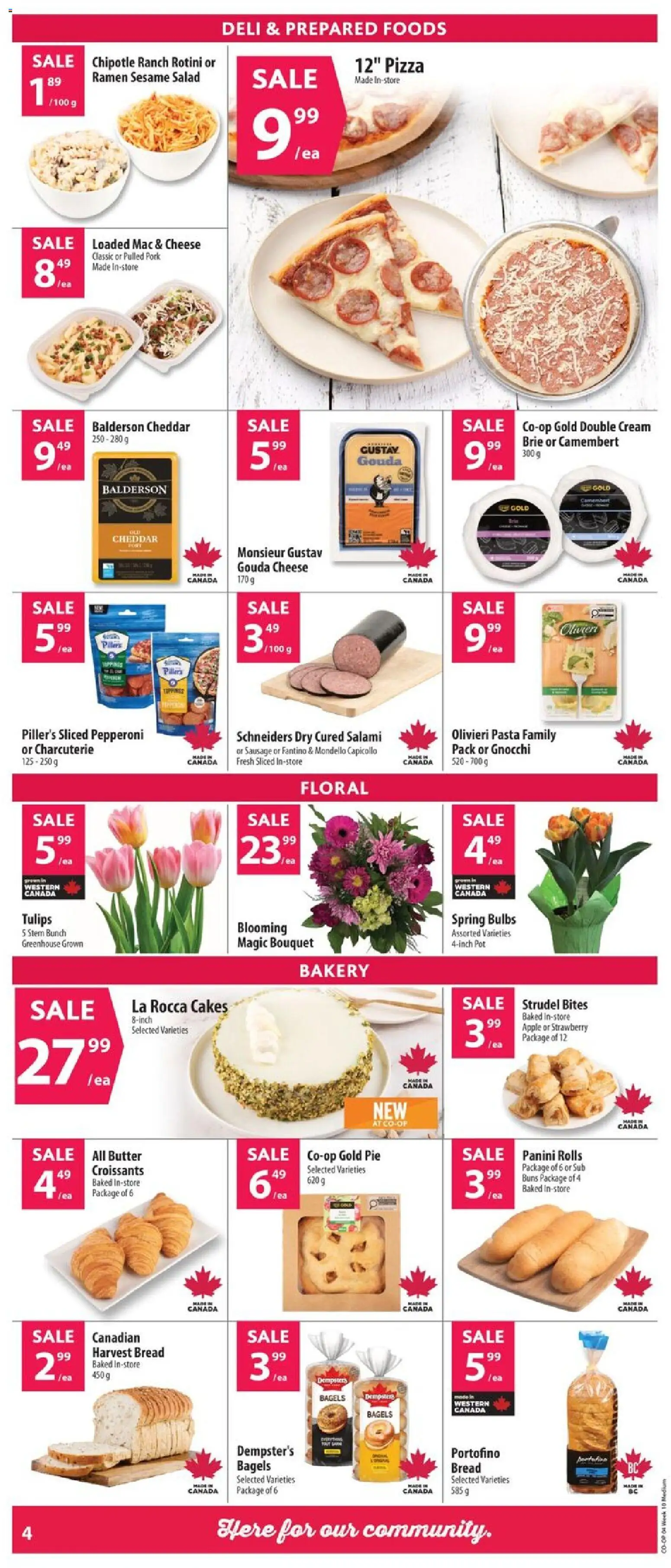 Co-op Food flyer valid from 05.03.2026 | Page: 6 | Products: Pasta, Salad, Bread, Pizza