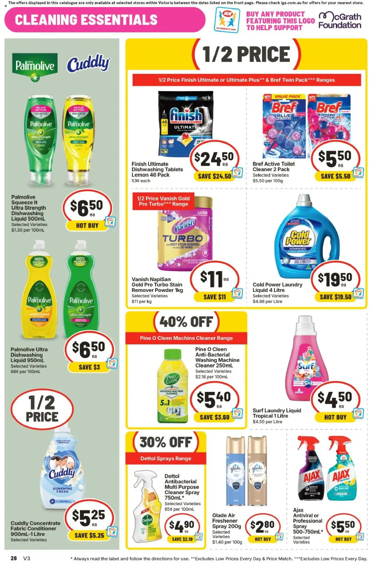 IGA catalogue - valid from 23/09/2026 | Page: 36 | Products: Toilet, Powder, Conditioner, Foundation