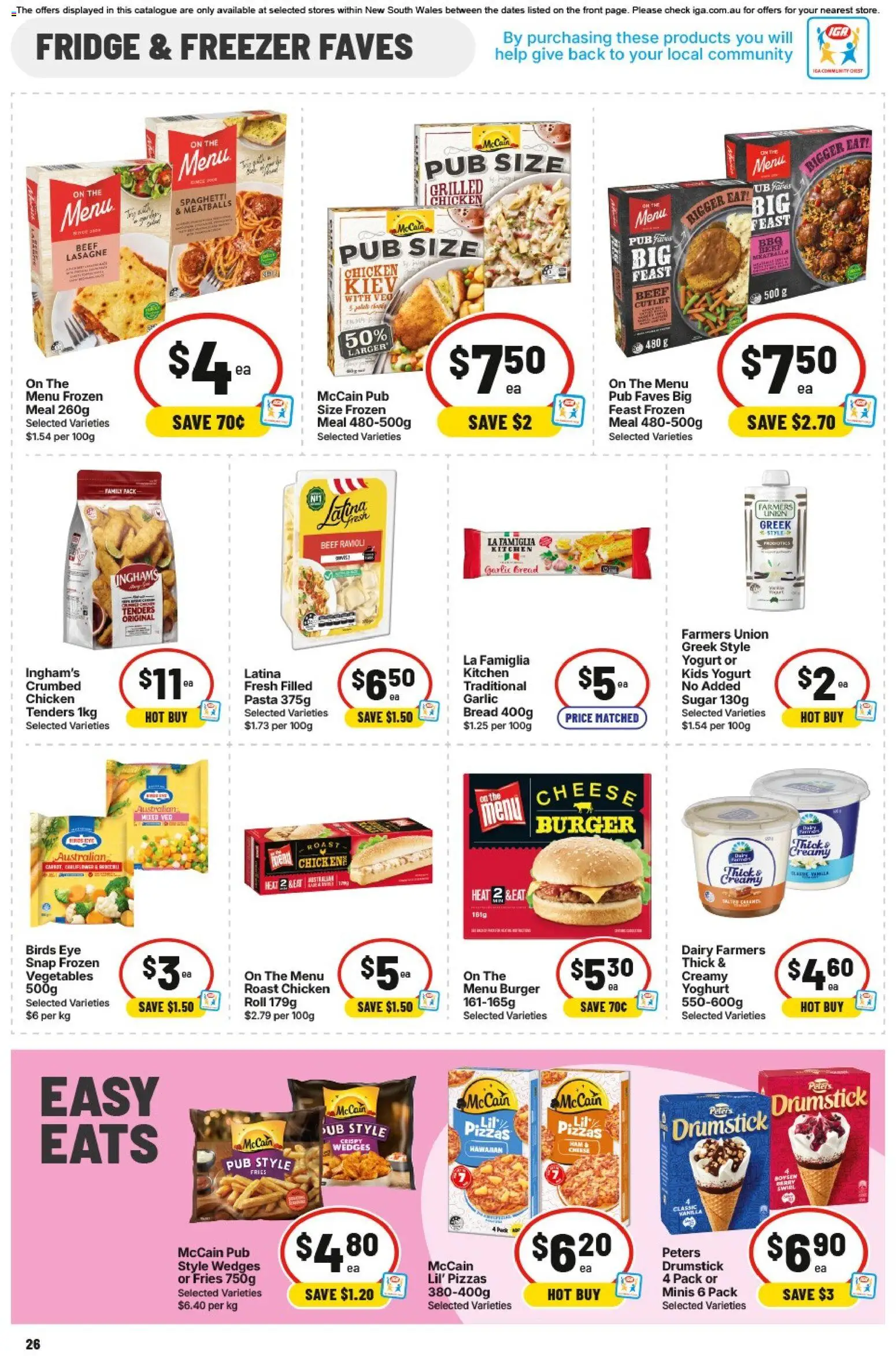 IGA catalogue - valid from 19/08/2026 | Page: 24 | Products: Fries, Chicken, Beef, Sugar
