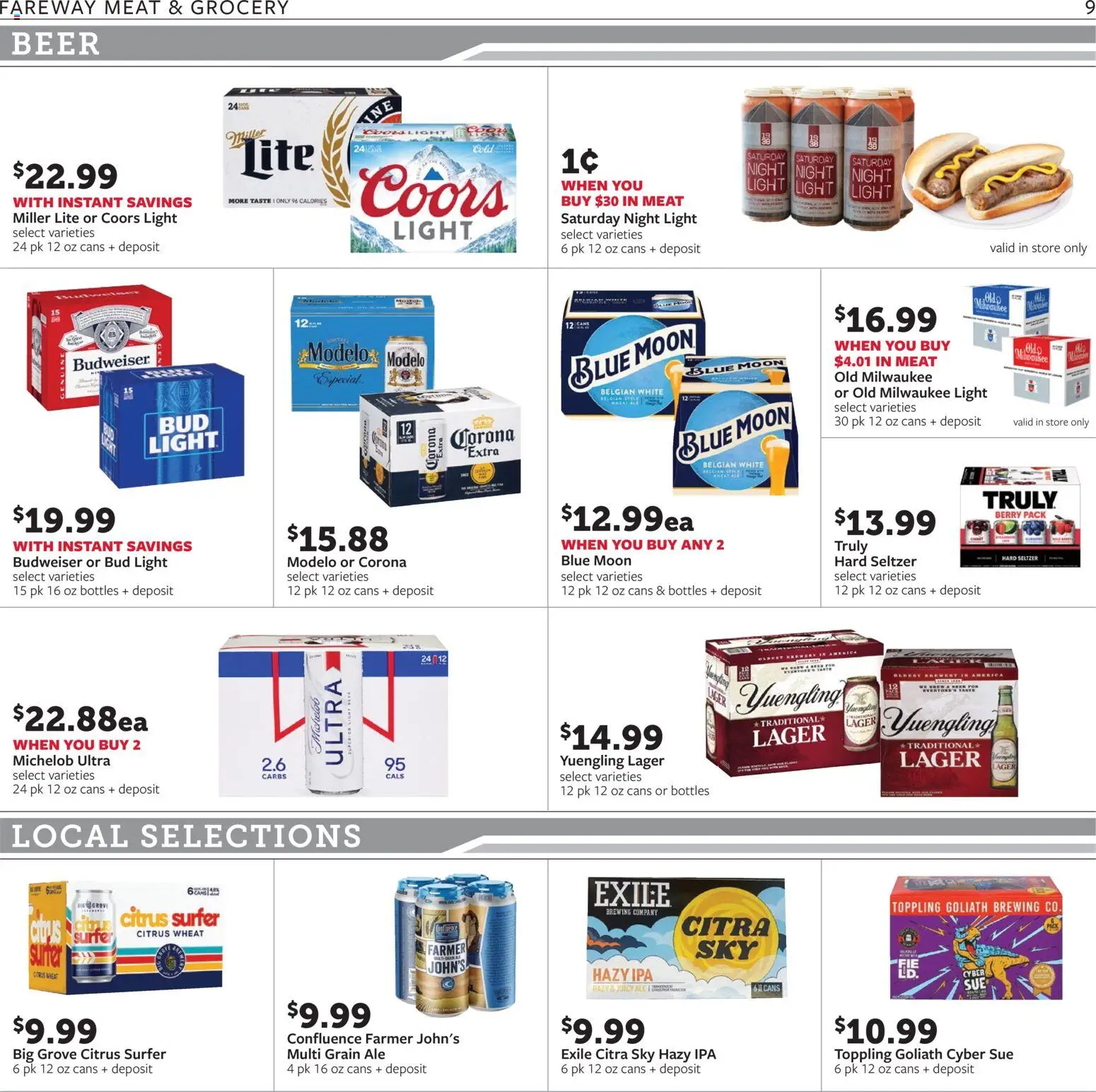 Fareway Weekly Ad - valid from 08/31/2026 | Page: 9 | Products: Meat, Beer