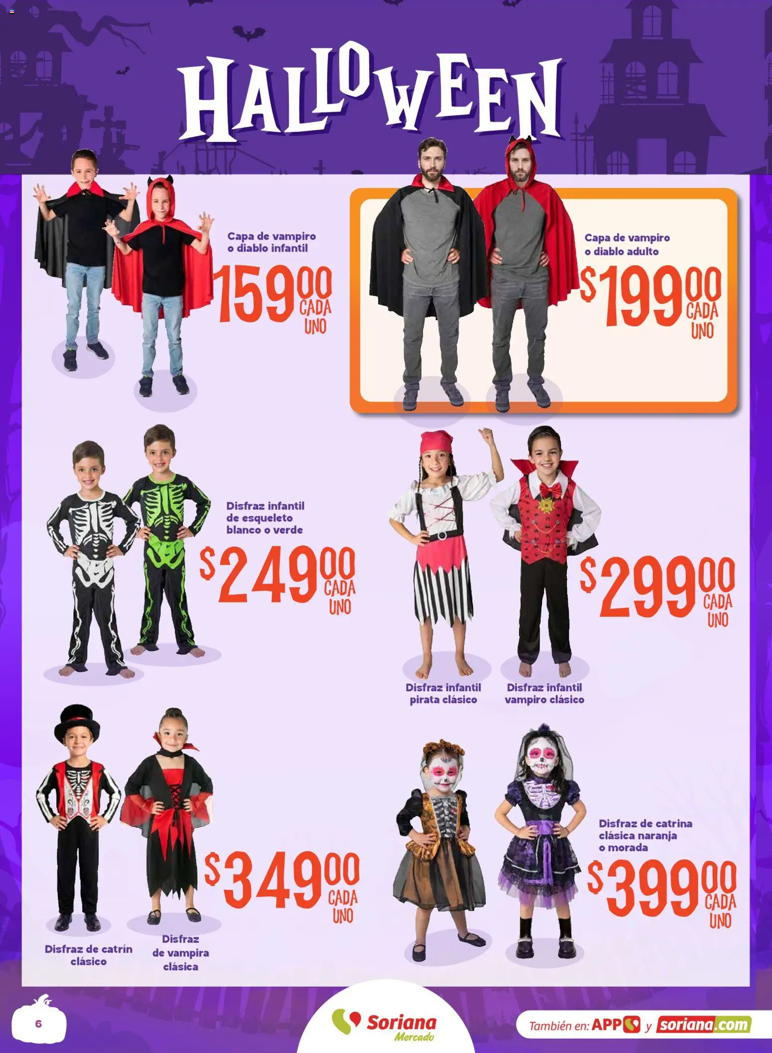 Nuevas ofertas de Soriana válidas en toda la República Mexicana desde el 01/10/2026. ¡Encuentra las mejores ofertas en Soriana Mercado - Halloween y Día de muertos! | Página: 6